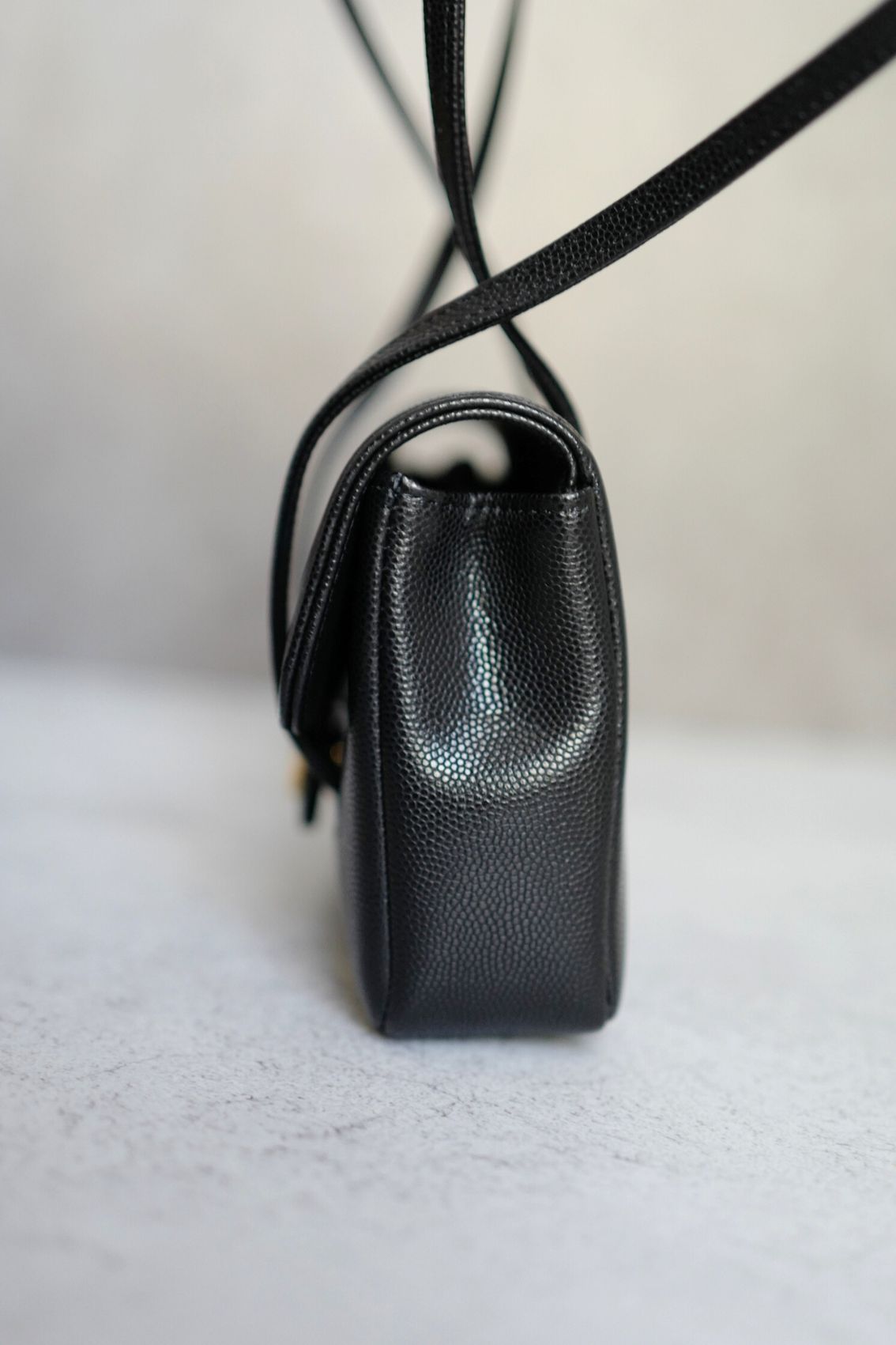 Chanel 26 Preppy Coco 17 Mini Black Grained Shiny Calfskin Gold Hardware