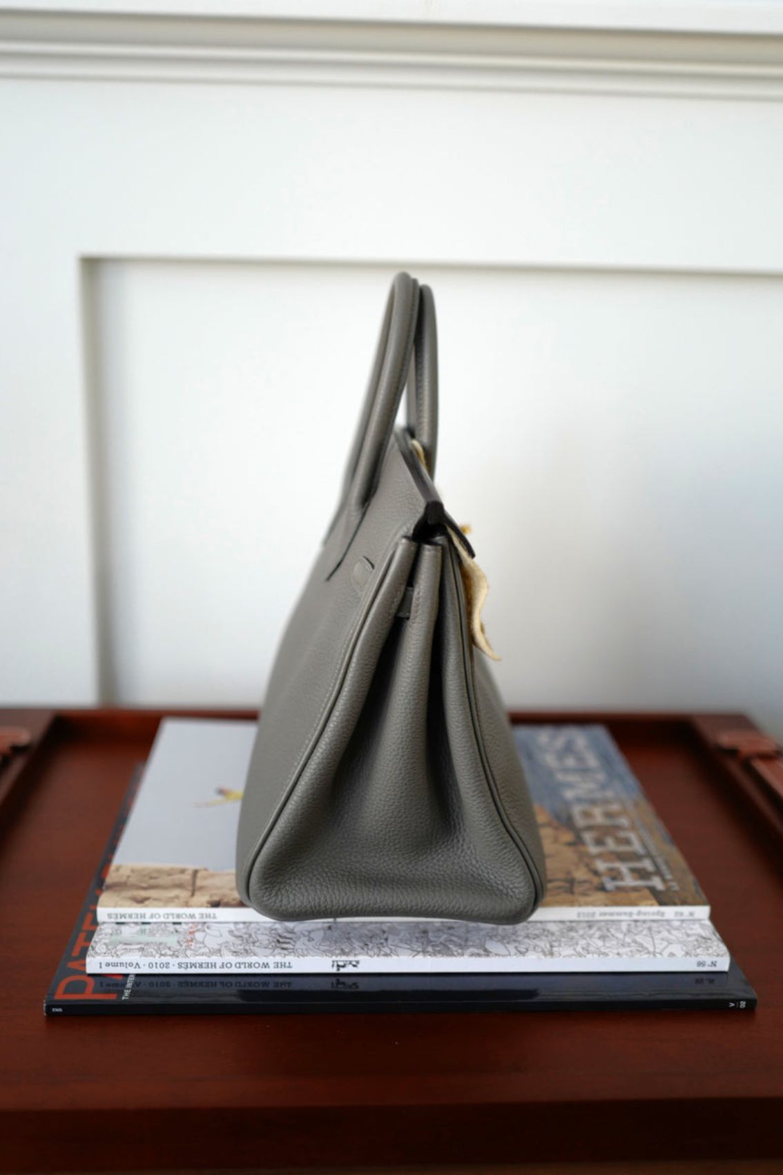 Hermès Birkin 25 Gris Meyer Togo Leather Gold Hardware D Stamp