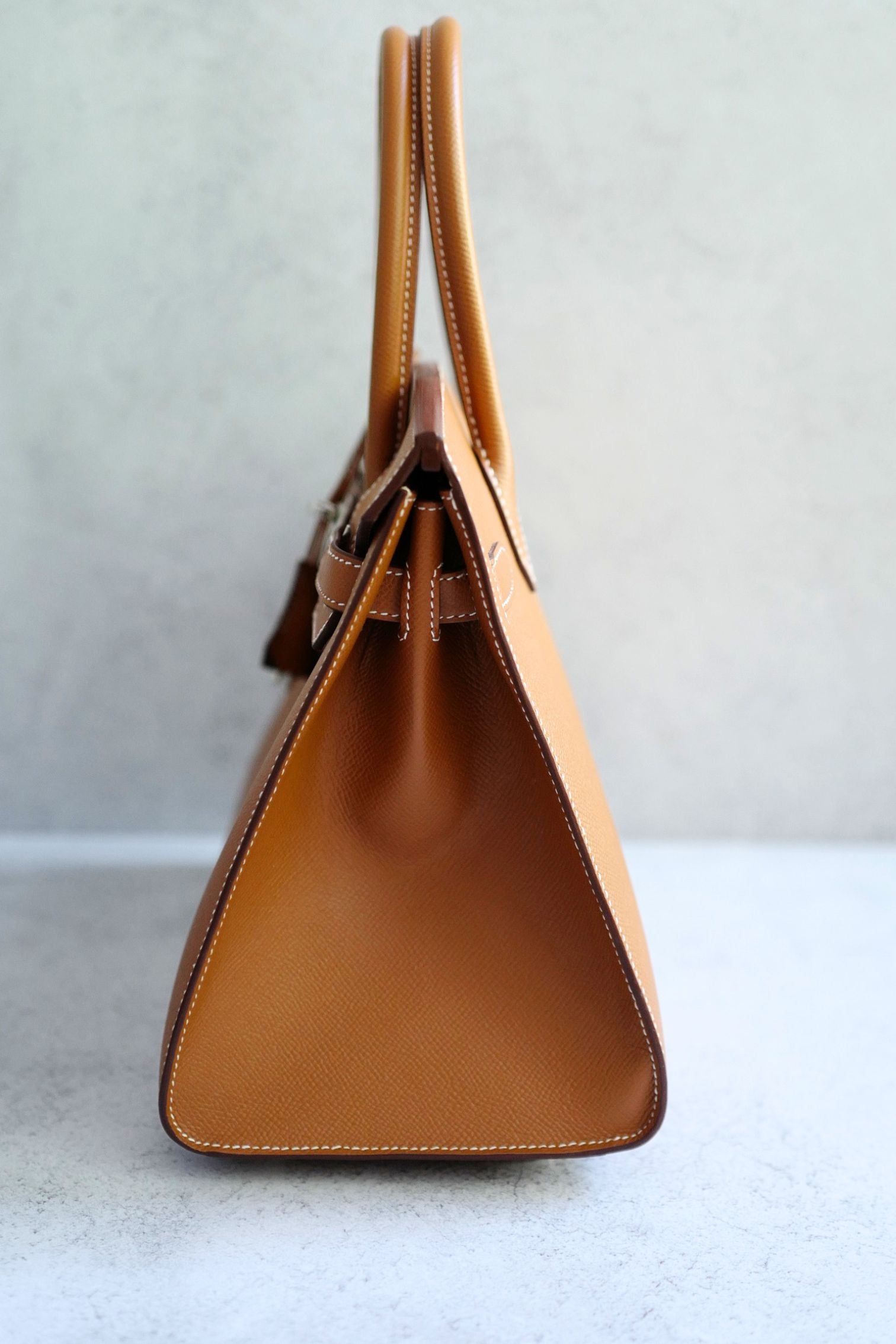 Hermès Birkin 30 Gold Epsom Sellier Palladium Hardware Z Stamp