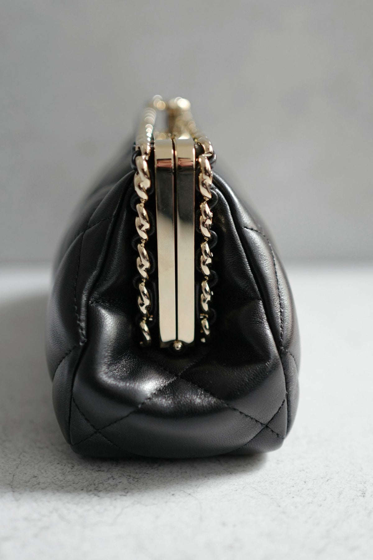 BNIB Chanel 24P Clutch On Chain Lambskin With CC Champagne Gold Hardware