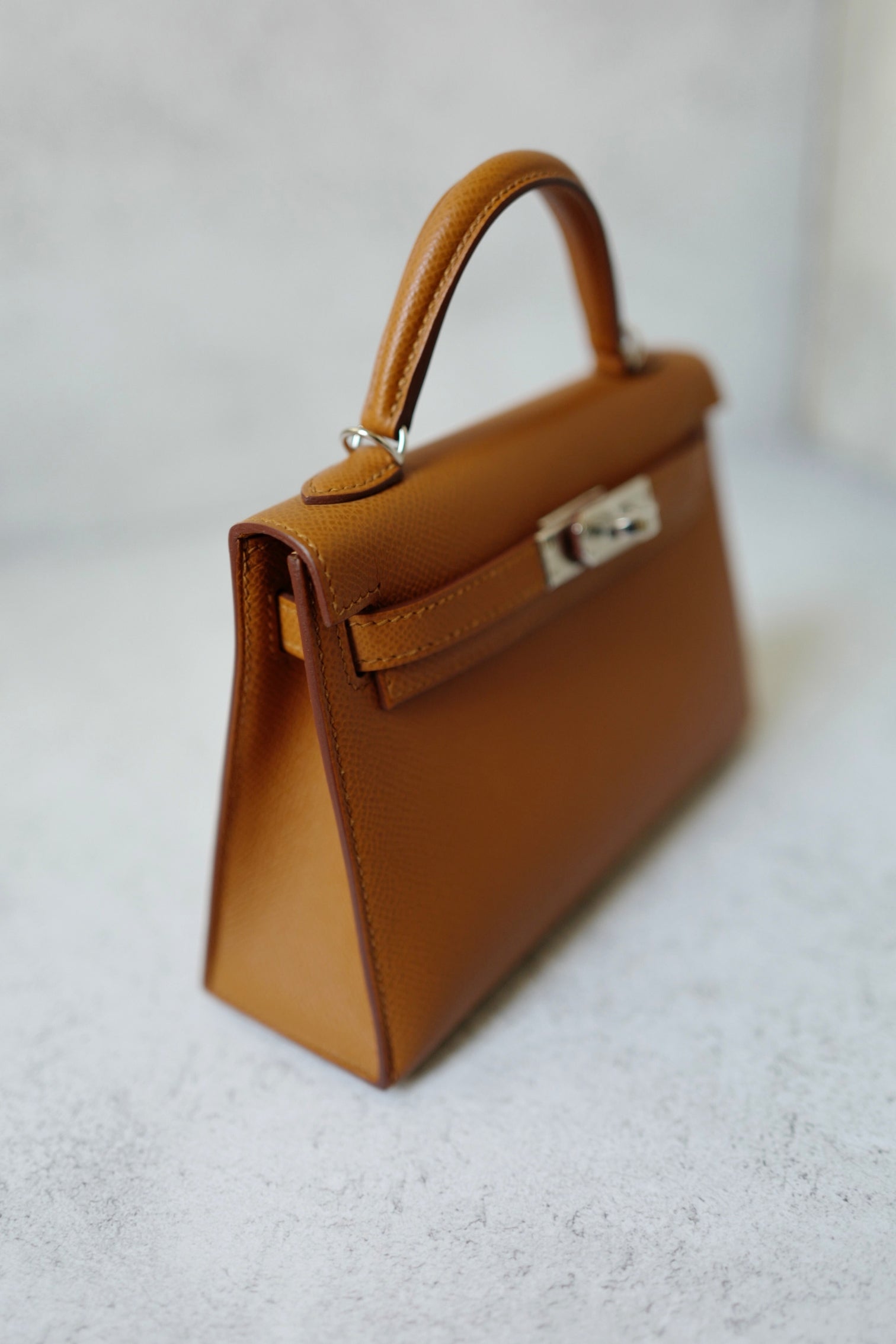 BNIB Hermès Mini Kelly 20 HSS Gold Epsom Leather Palladium Hardware