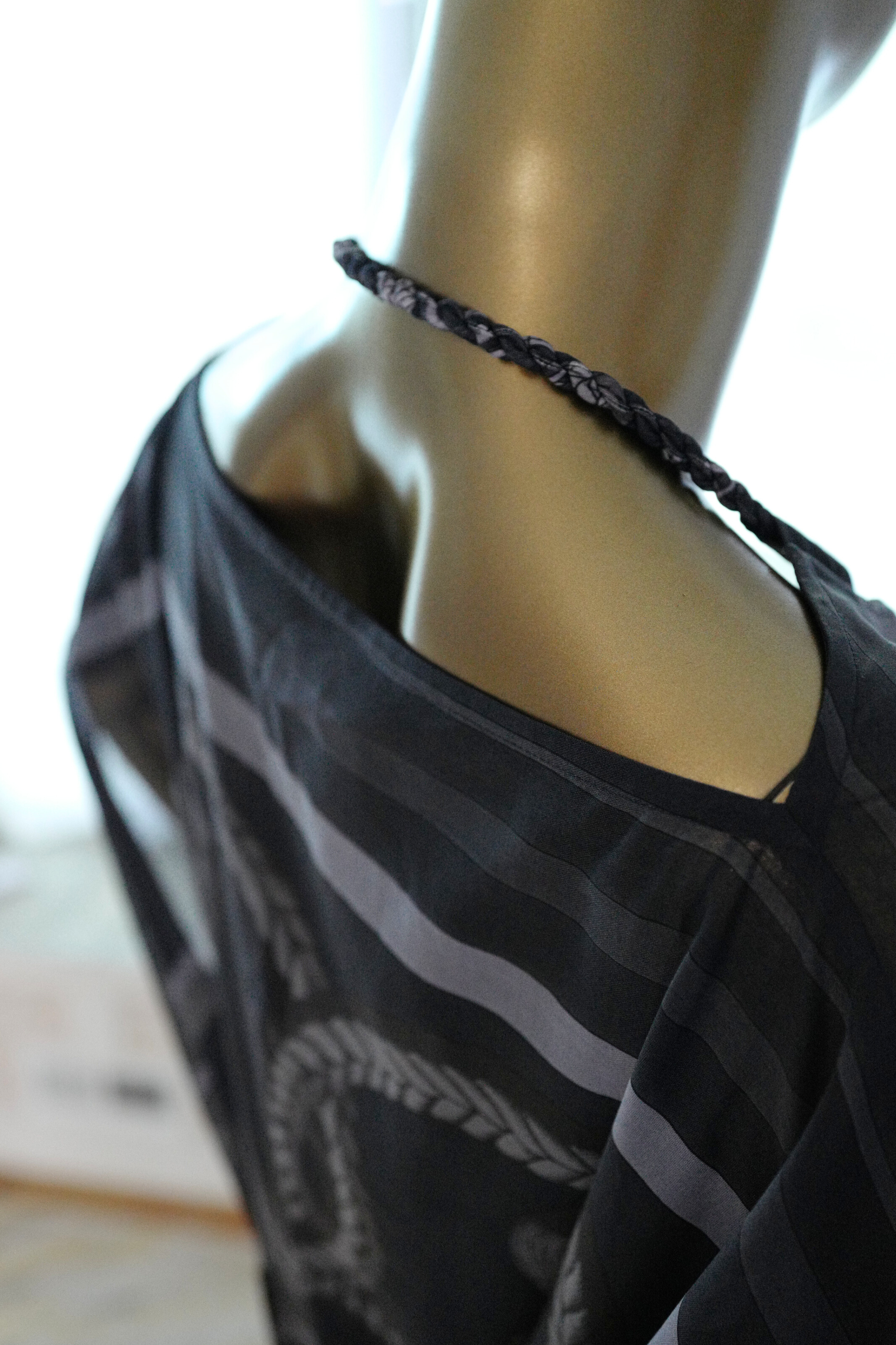 NEW Hermès Palefroi Remix Maxi Caftan Dress Gris Charbon Size 36 Beachwear