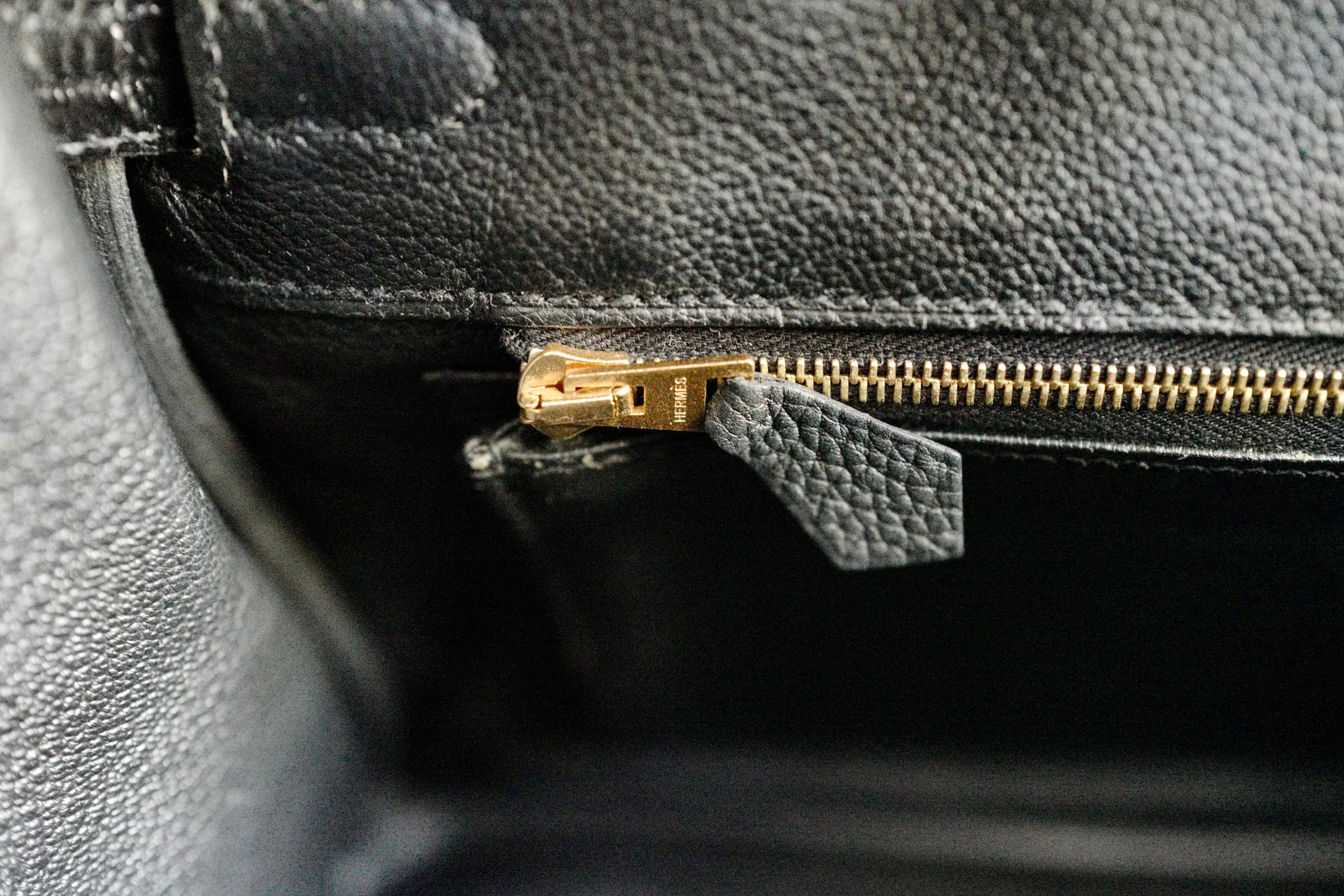 Hermes Birkin 25 touch shiny niloticus in noir/black gold hw Complete with Receipt