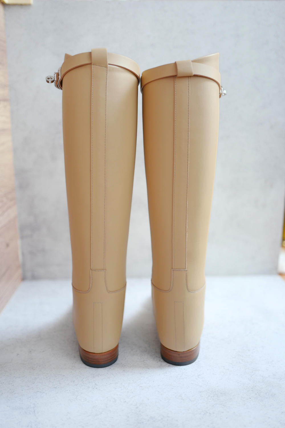 BNIB Hermes Jumping Boot Beige Natura  Size 38