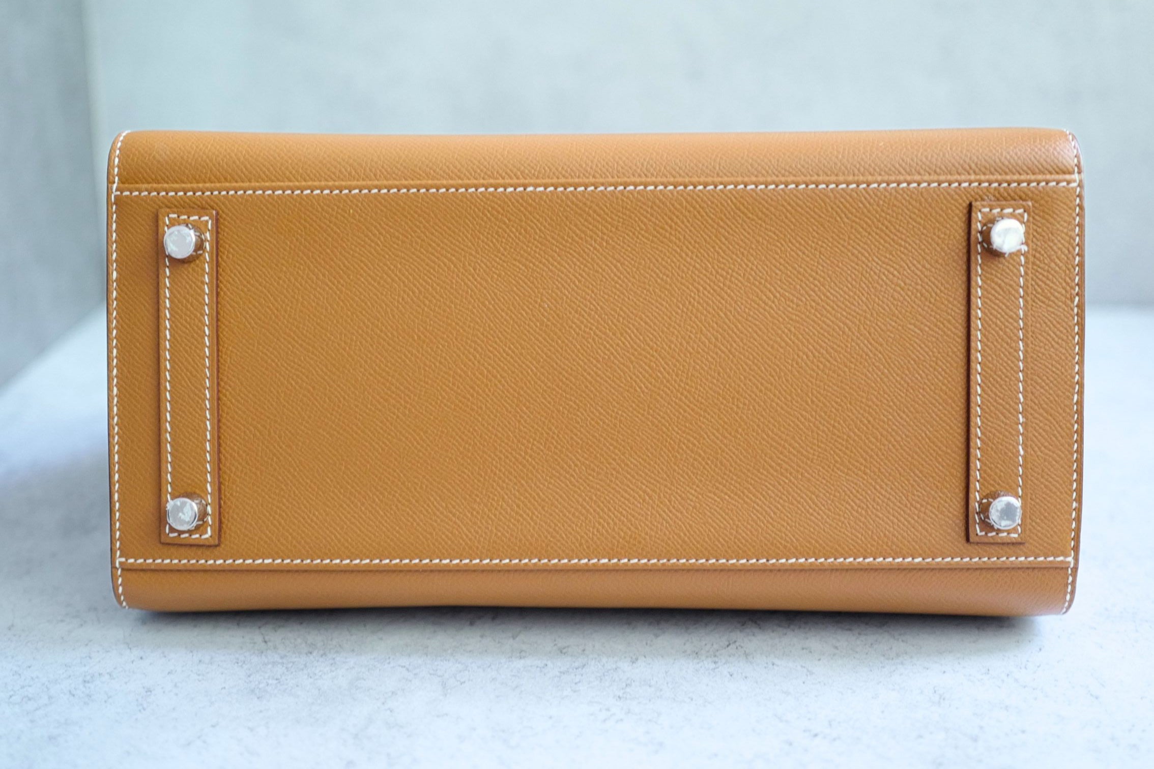 Hermès Birkin 30 Gold Epsom Sellier Palladium Hardware Z Stamp