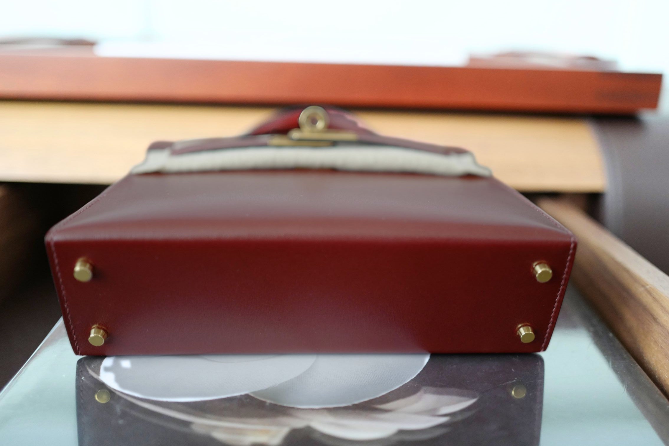 BNIB Hermès Mini Kelly 20 Rouge H Box Calf Leather Gold Hardware K Stamp 2025