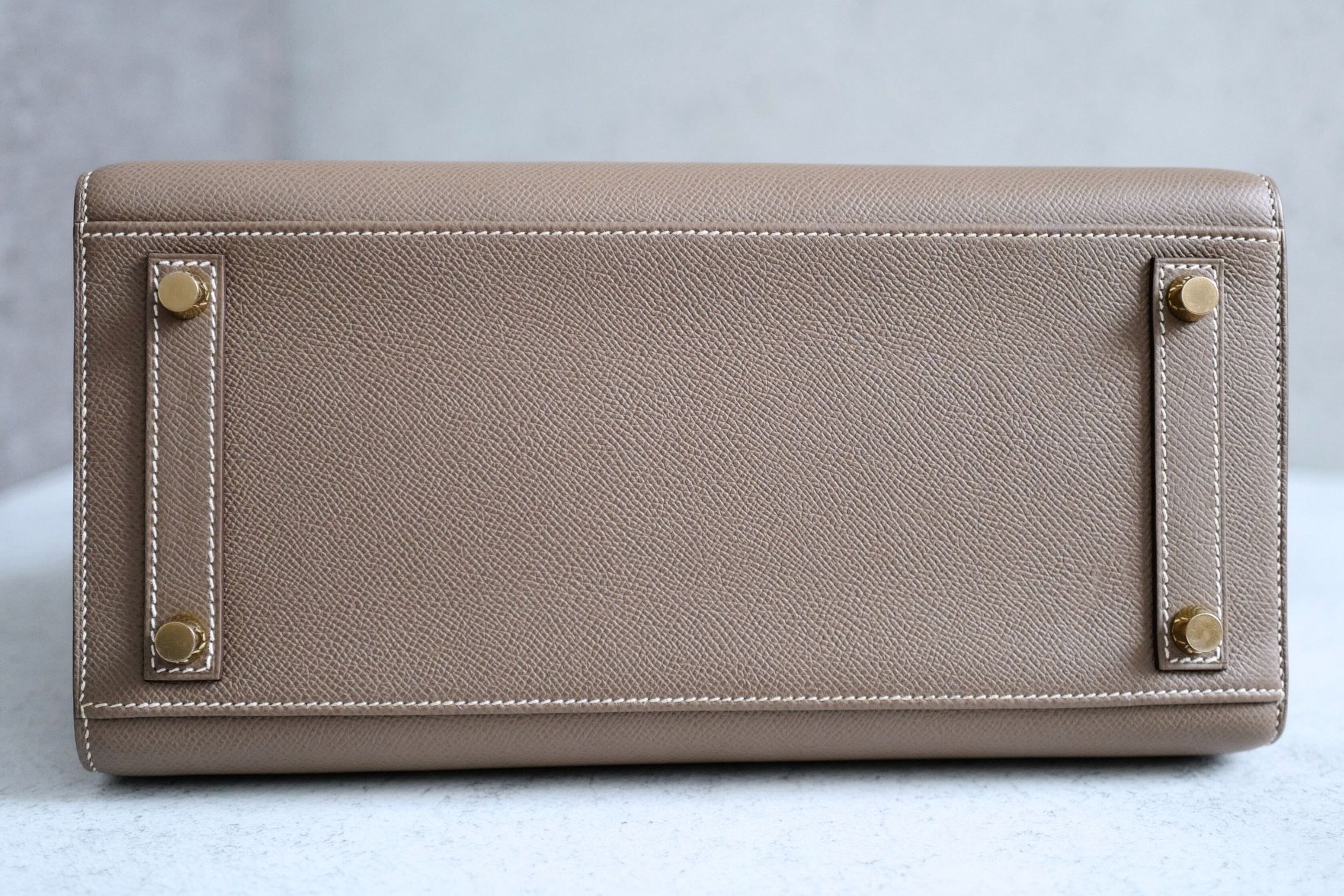 Hermès Birkin 30 Etoupe Epsom Leather Sellier with Gold HW Stamp Z