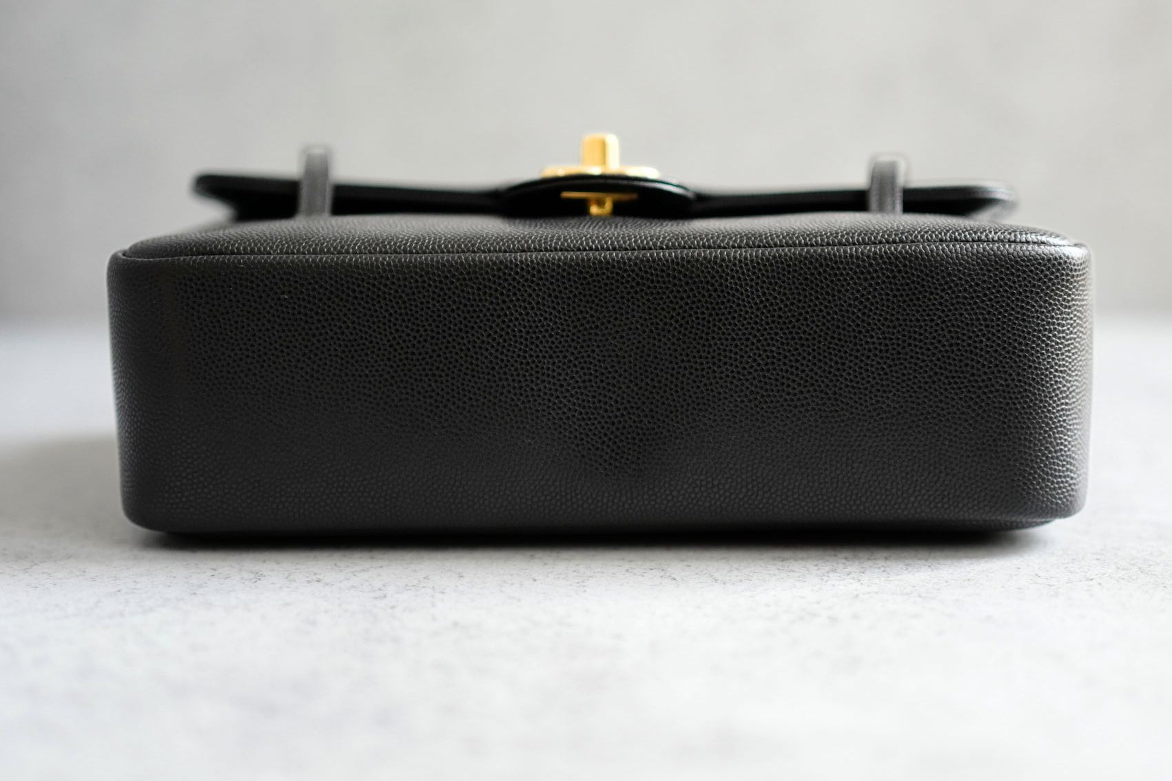Chanel 26s Preppy Coco 22 Small Black Grained Shiny Calfskin With Gold Hardware