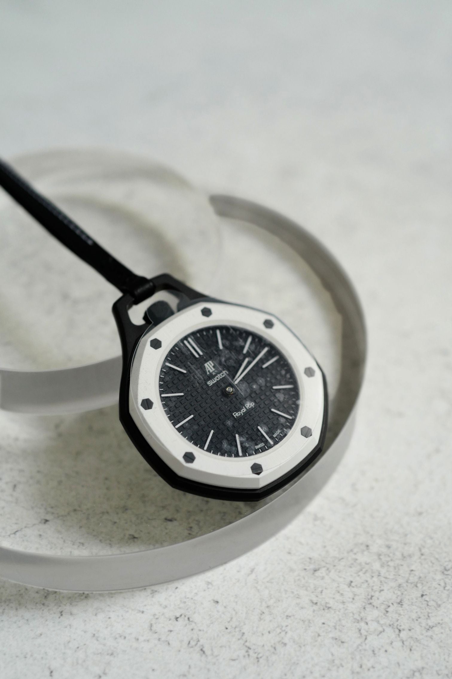 Audemars Piguet x Swatch Royal Pop Panda Black White Mechanical Watch