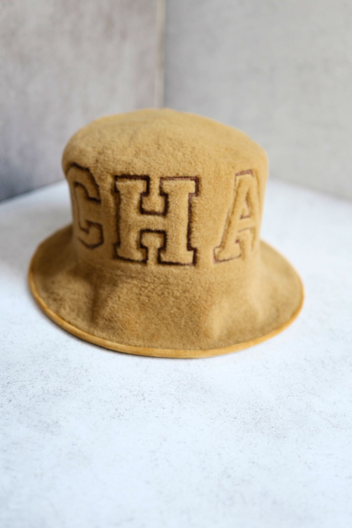 BNIB Chanel Bucket Hat Shearling Fur Beige Coco Neige 24N Size S