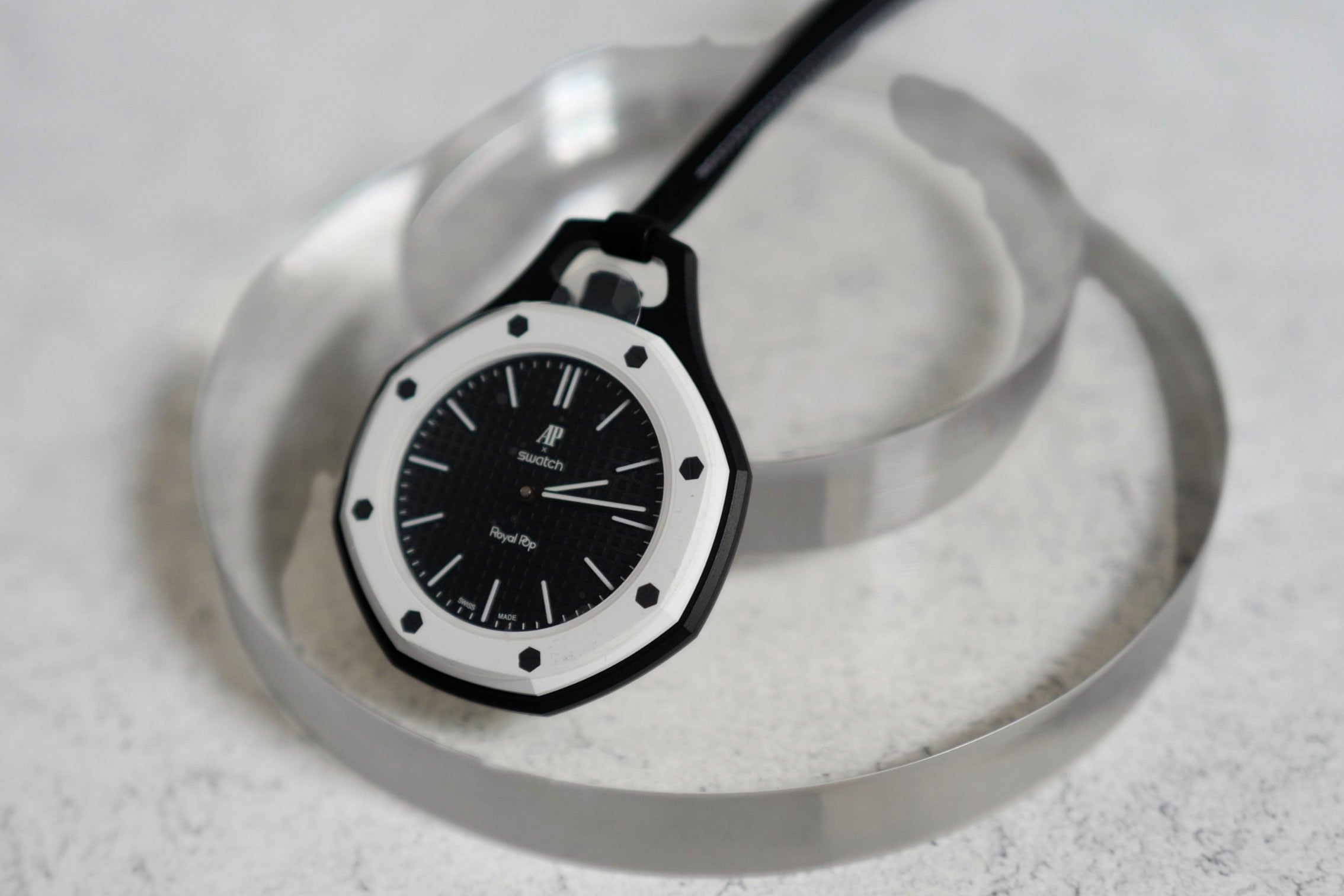 Audemars Piguet x Swatch Royal Pop Panda Black White Mechanical Watch