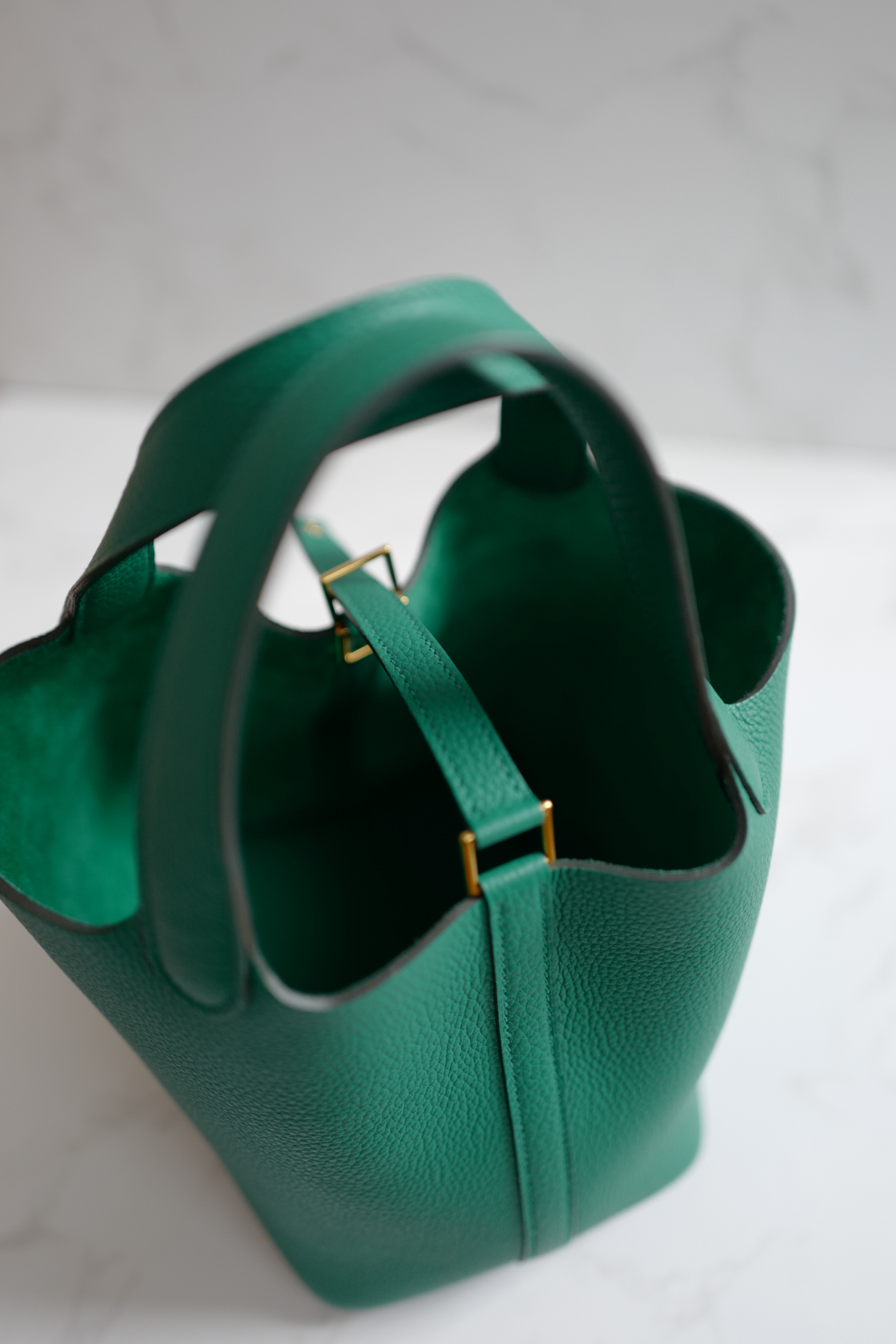 Hermes Picotin 18 Vert Jade with Gold Hardware U Stamp
