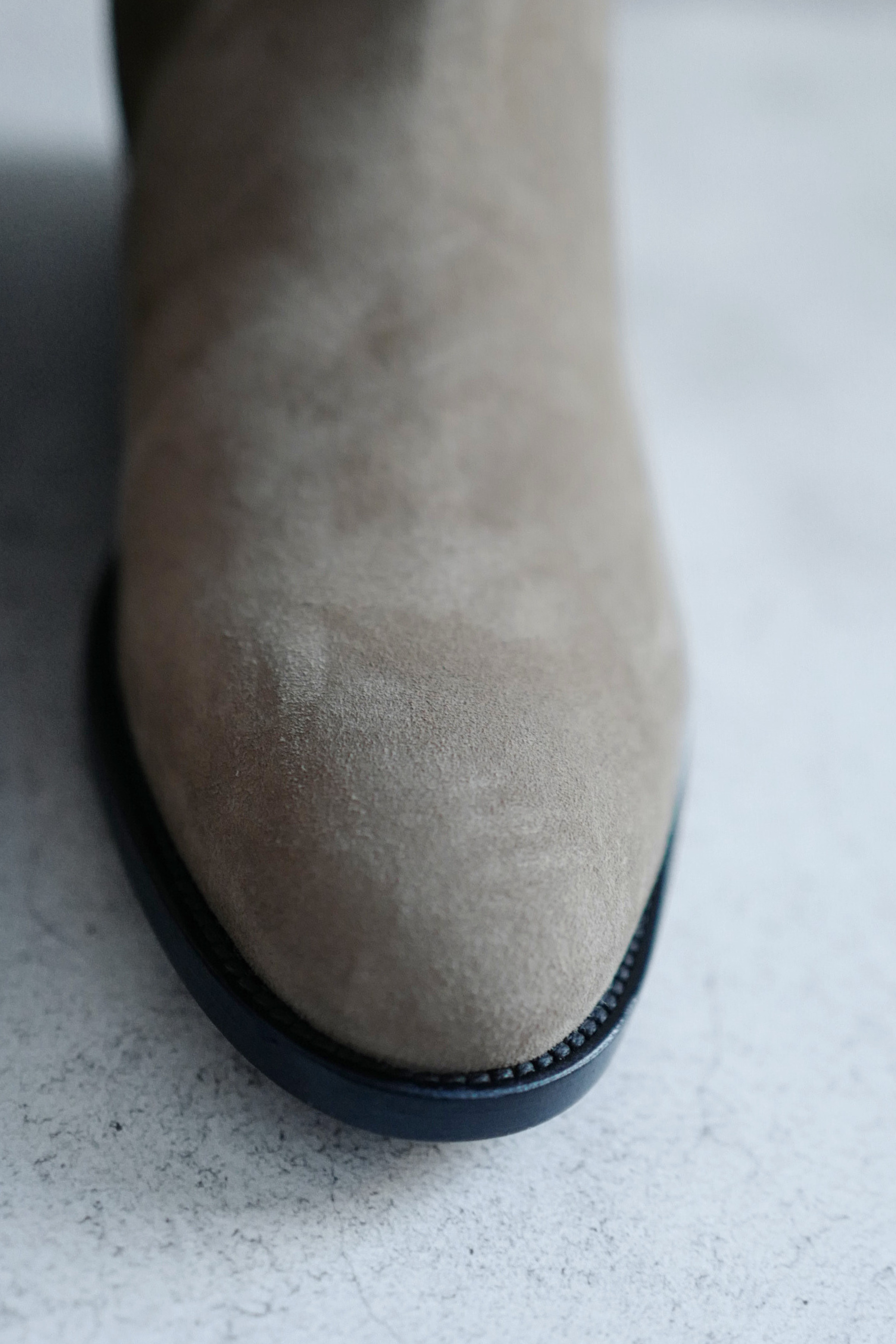 Hermès Jumping Supple Suede Goatskin Boots Étoupe with Palladium Hardware Size 38