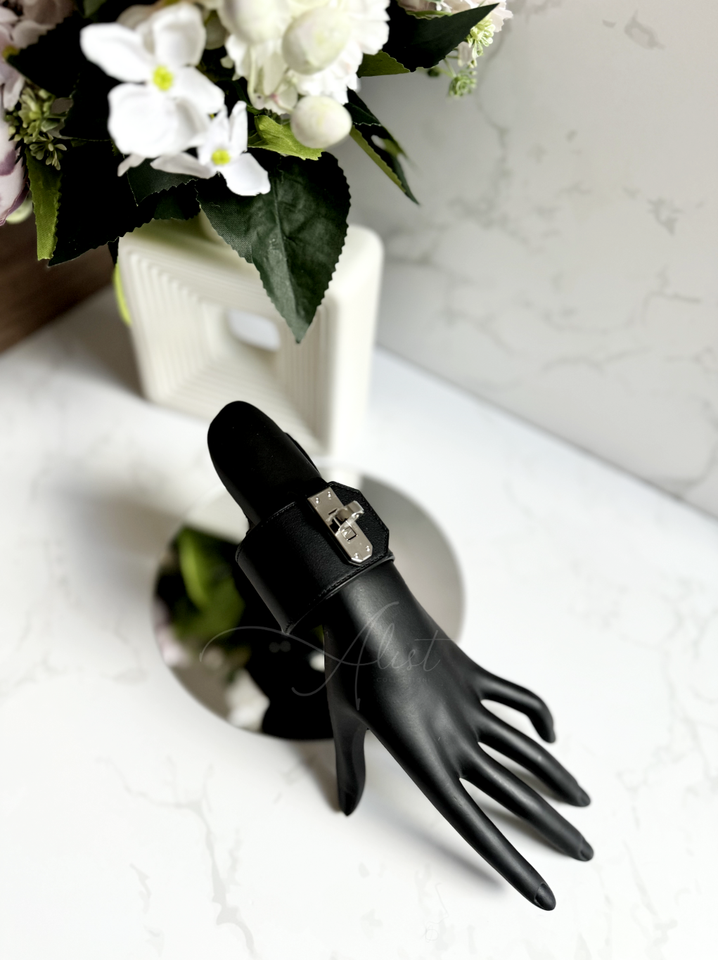 BNIB Hermes Bracelet Mini Kelly Twist GM Swift Calfskin T2 89 Noir