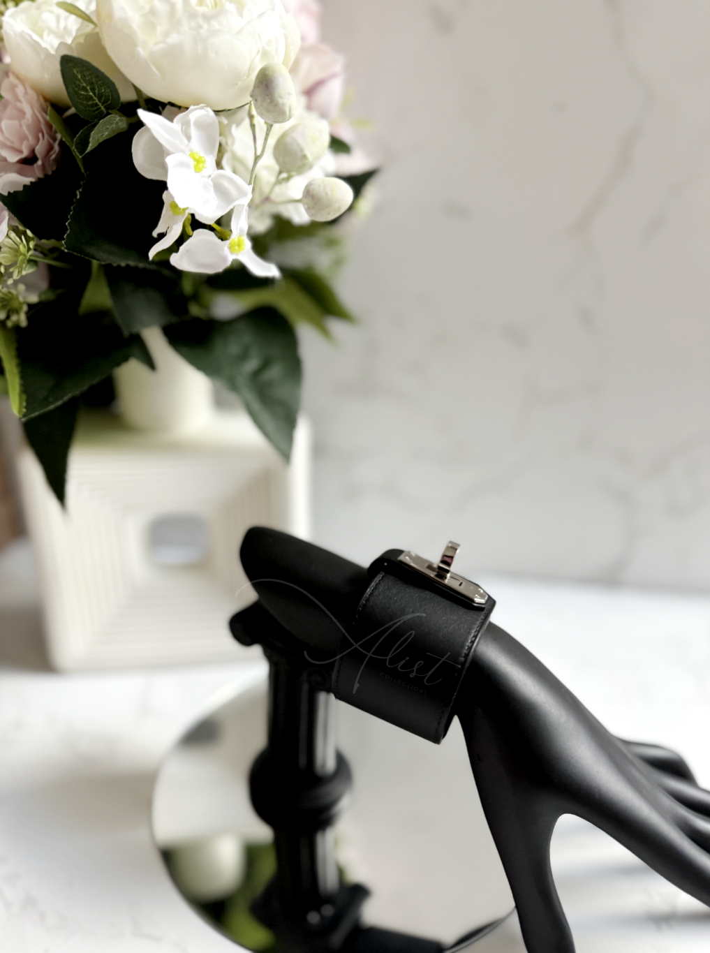 BNIB Hermes Bracelet Mini Kelly Twist GM Swift Calfskin T2 89 Noir