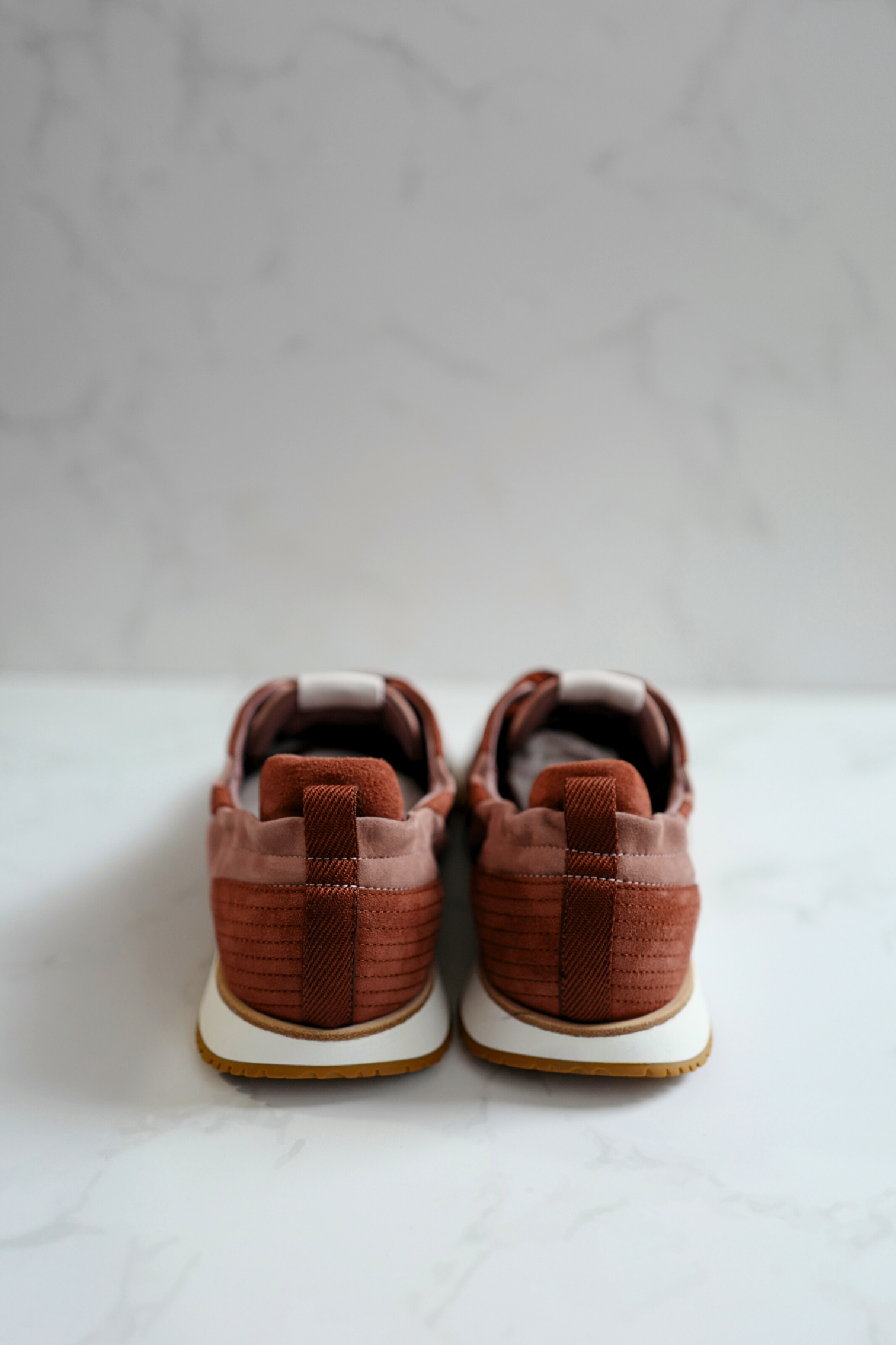 BNIB Hermes Women Sneakers Jet Velvet Rose Antique/Rouge size 38