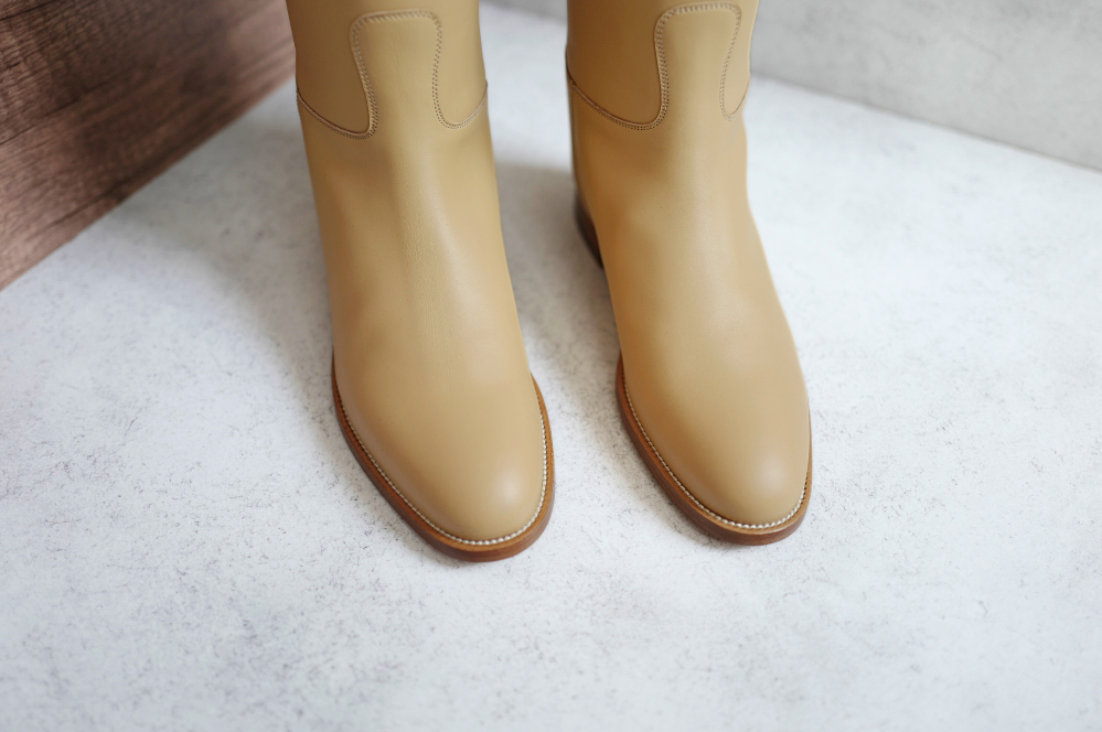 BNIB Hermes Jumping Boot Beige Natura Size 38