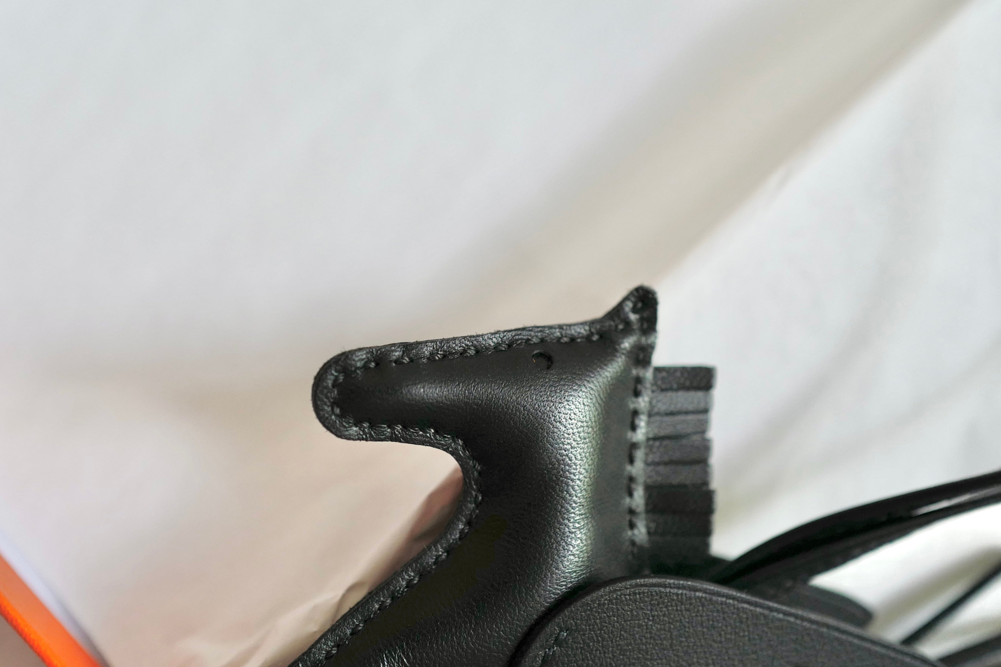 BNIB Hermes Rodeo Pegase PM Milo Swift Noir/Noir/Noir So Black Rodeo Pegasus PM