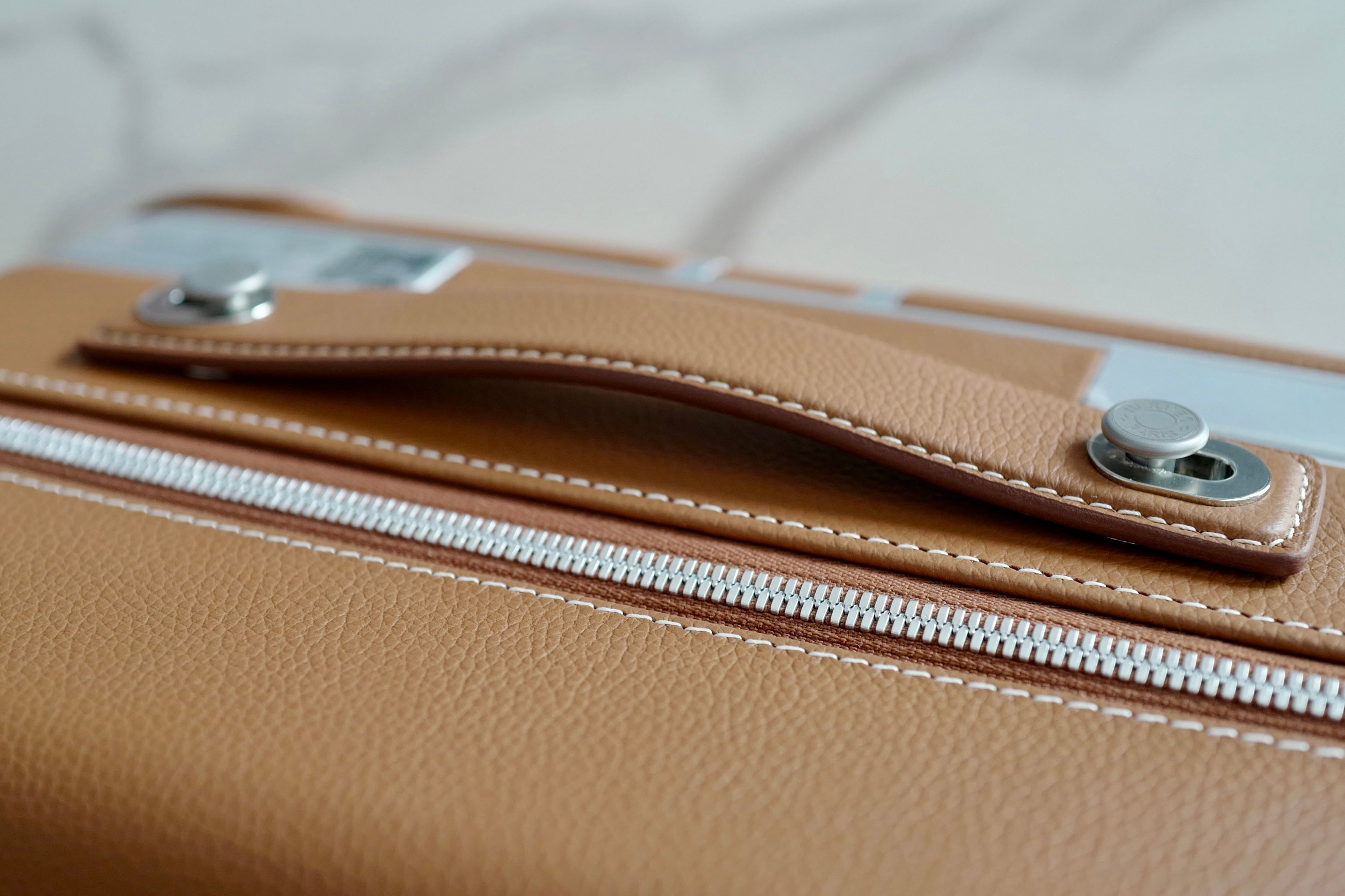 BNIB Hermès RMS Cargo Carry On Cabine Suitcase – Dessert/Fauve 2025 $24K
