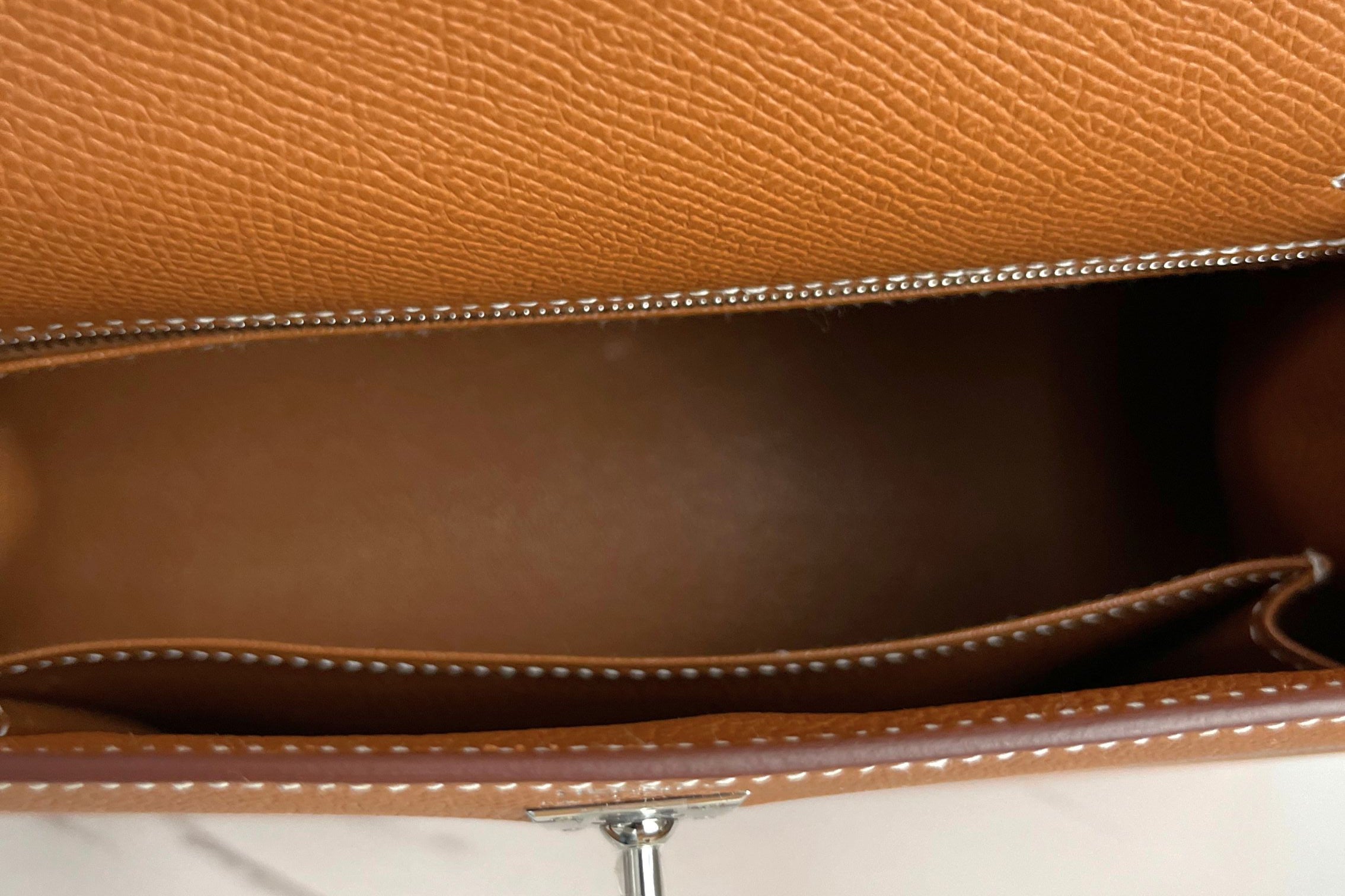 BNIB Hermes Kelly 25 Gold Epsom Sellier Palladium Hardware G Stamp 2026
