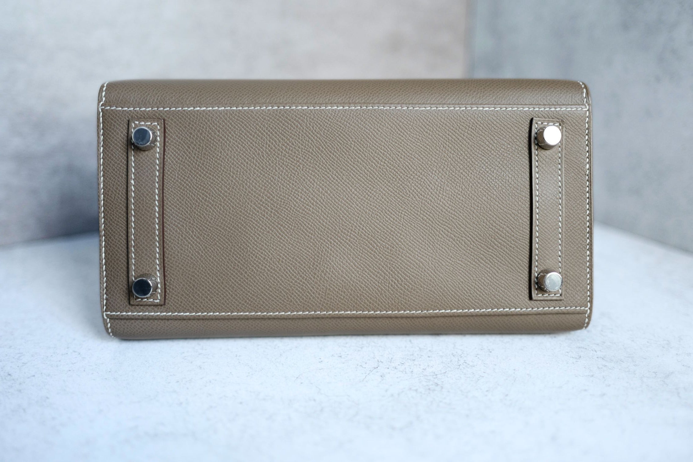 Hermès Birkin 25 Etoupe Epsom Sellier Palladium Hardware