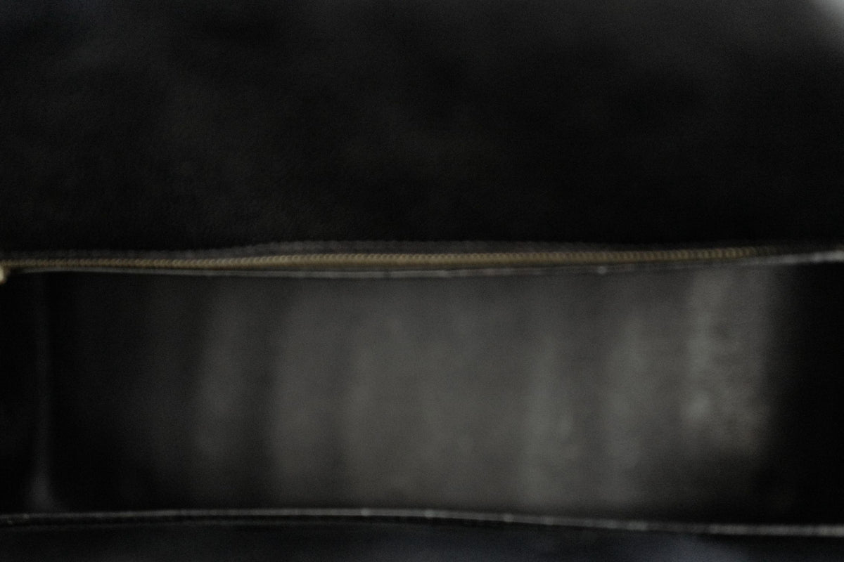 Hermès Birkin 35 Black Shiny Porosus Crocodile Gold HW #D Preowned Condition
