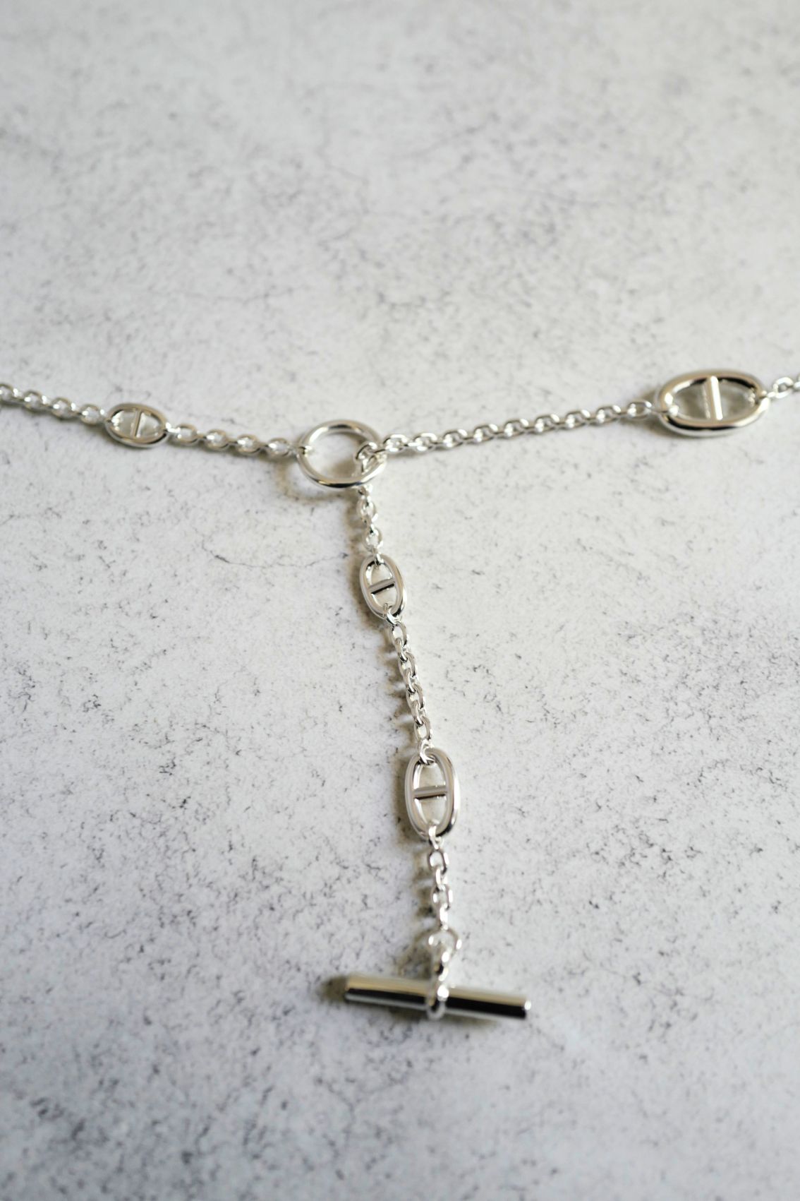Hermès Farandole Long Necklace 120 Sterling Silver