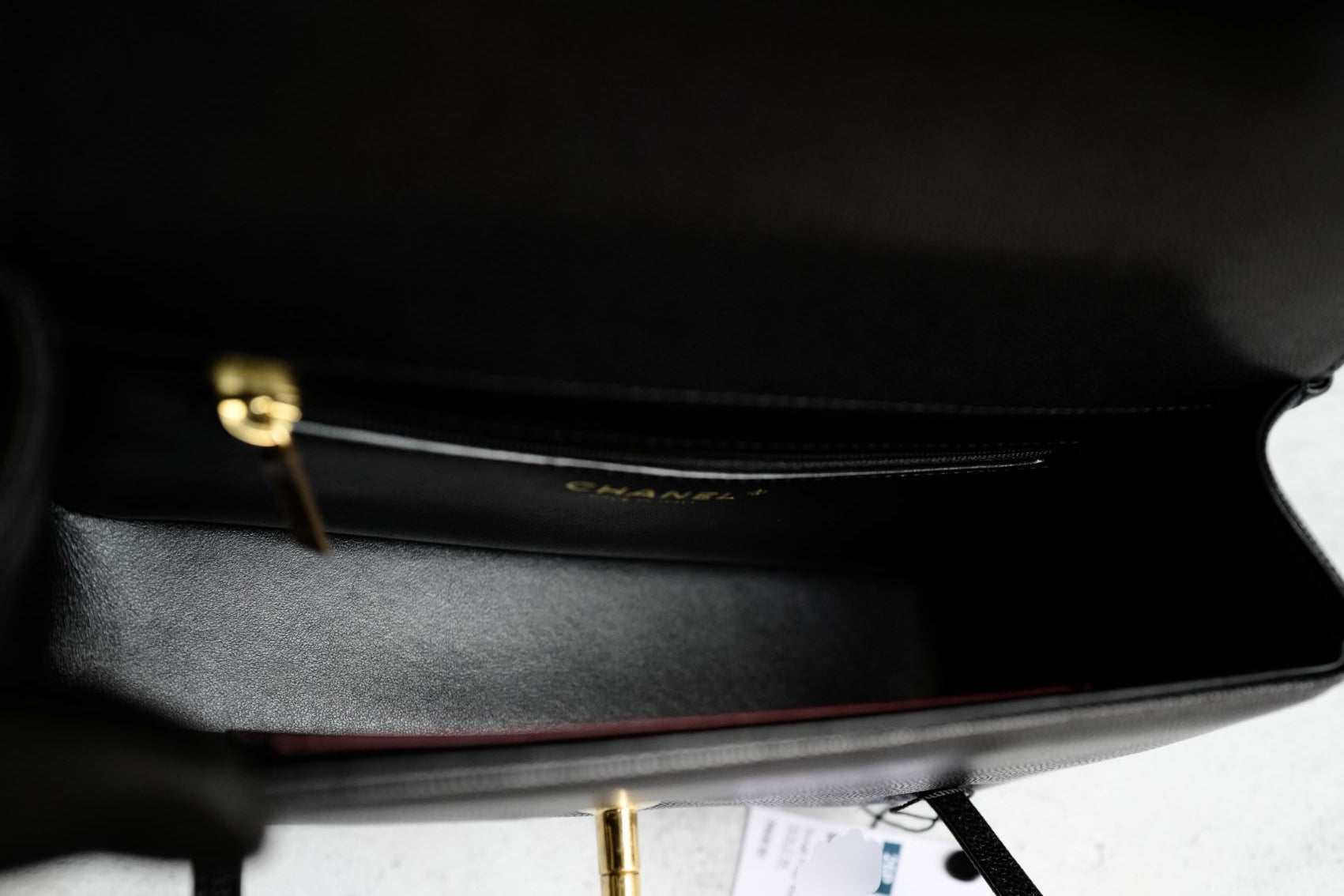 Chanel 26s Preppy Coco 22 Small Black Grained Shiny Calfskin With Gold Hardware