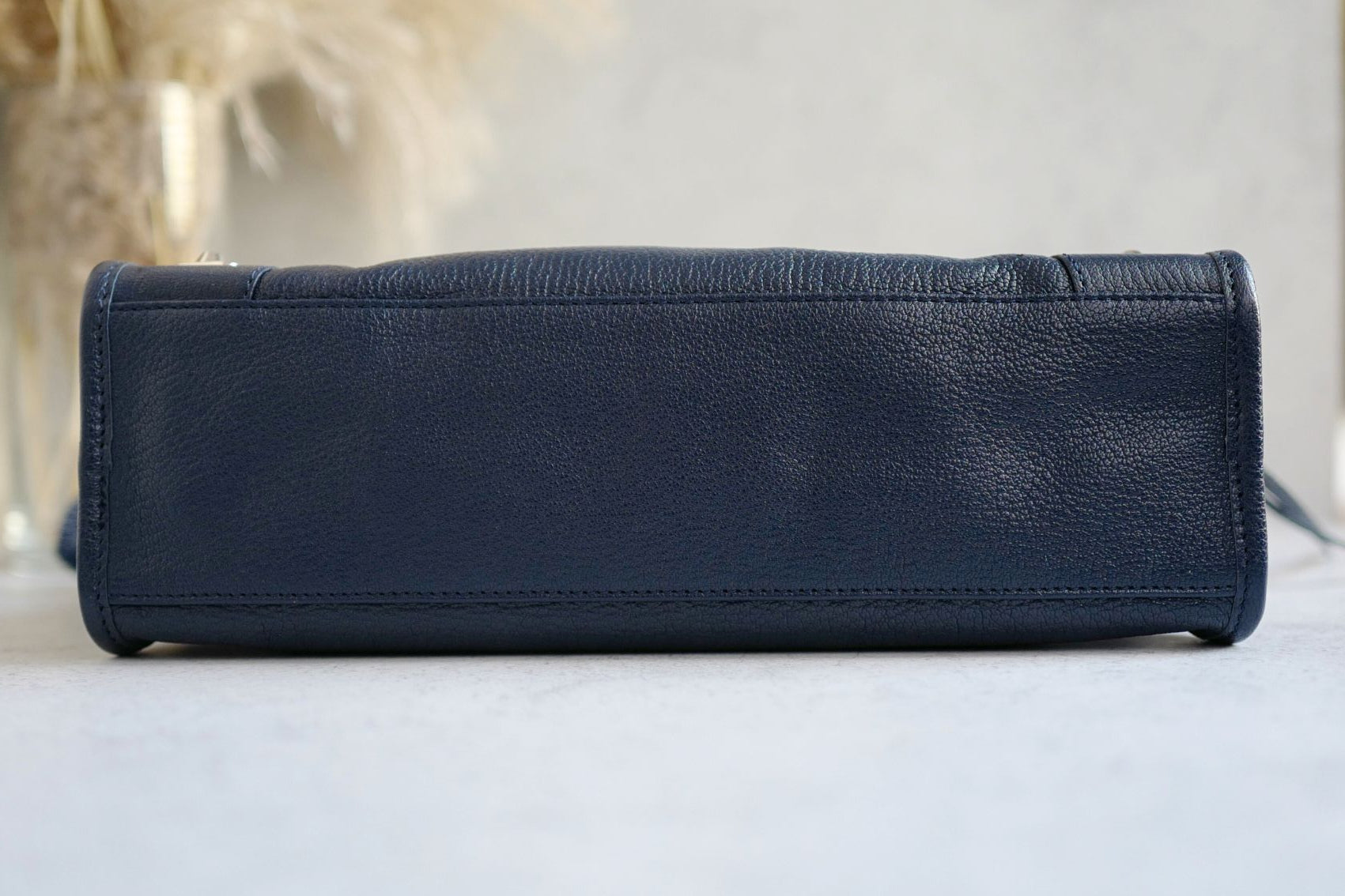 Balenciaga city small in Navy Silver Hardware