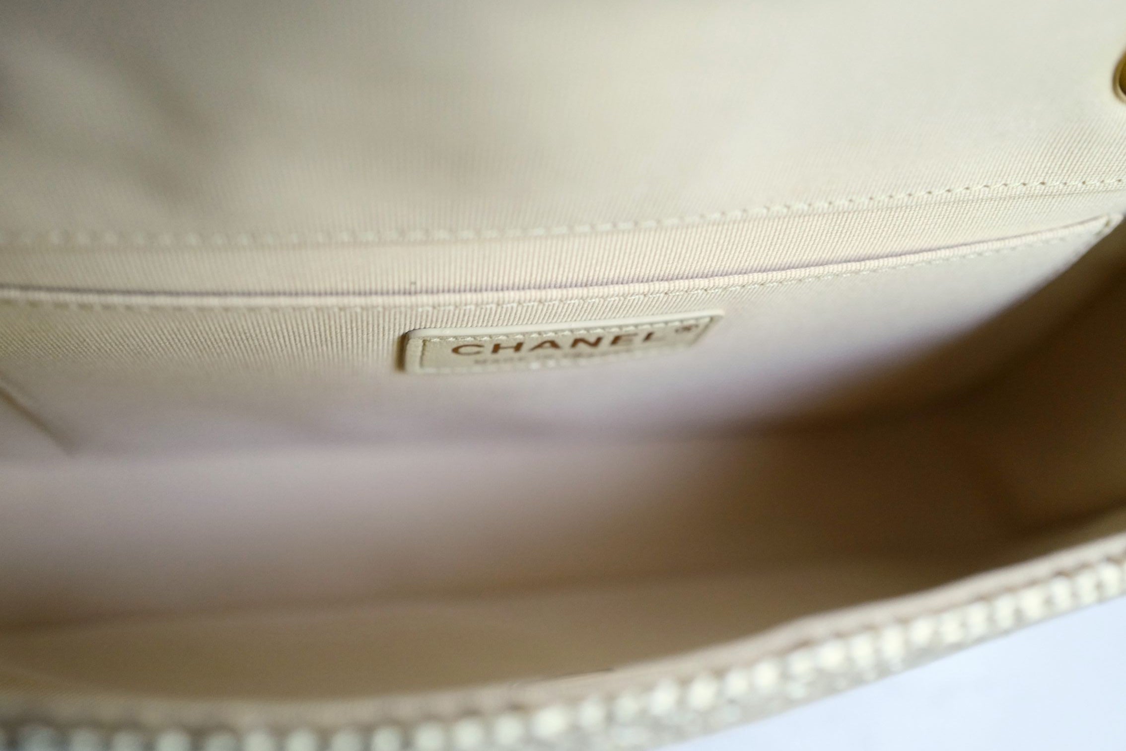 Chanel 26M Coco Beach Small Flap Bag Cream Braided Raffia Gold Hardware