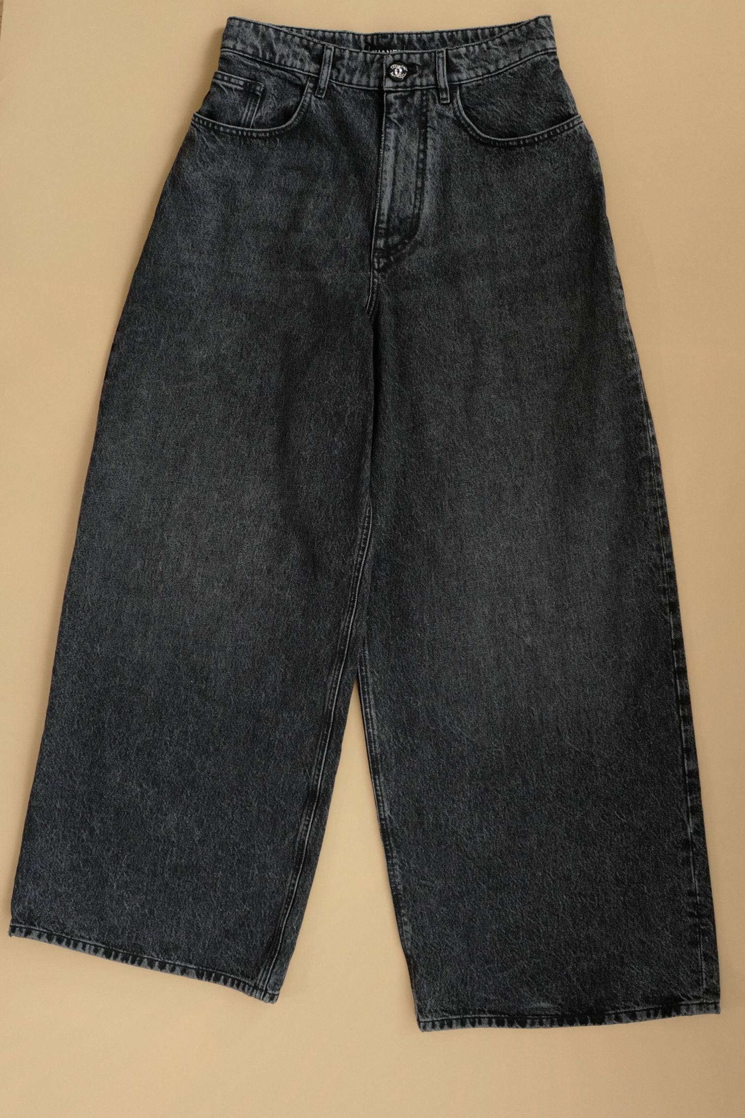 Chanel Métiers d’Art 2026 Matthieu Blazy Denim Dark Jeans Pants Size 36