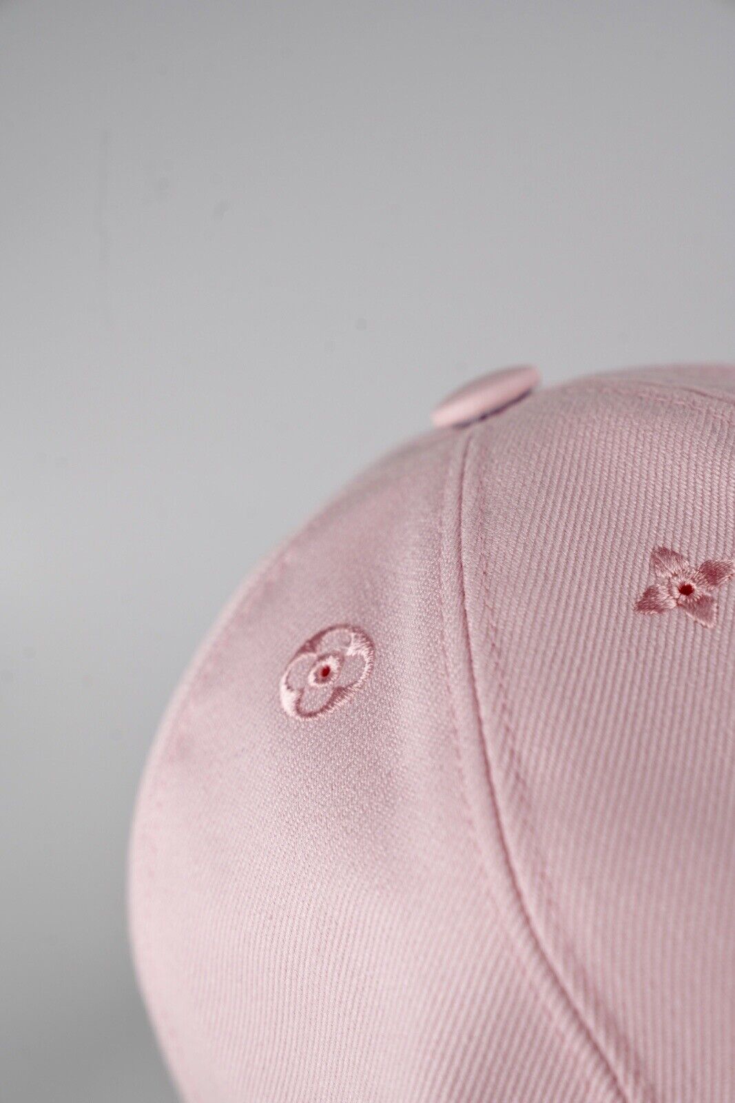 Louis Vuitton “LV” Iconic Cap Light Pink With Gold LV Logo NEW