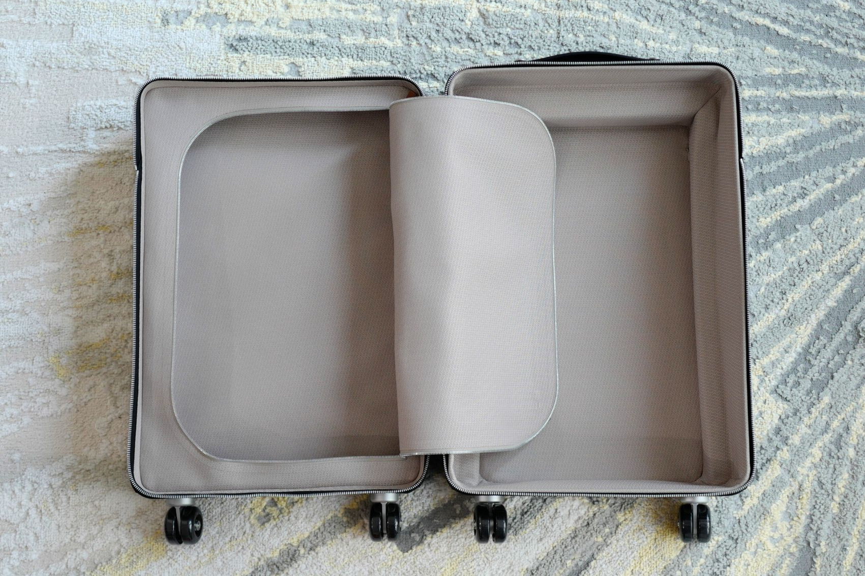 Hermès Valise R.M.S III Cabine Cargo Toile Goéland/Régate Vert Mangrove/Noir