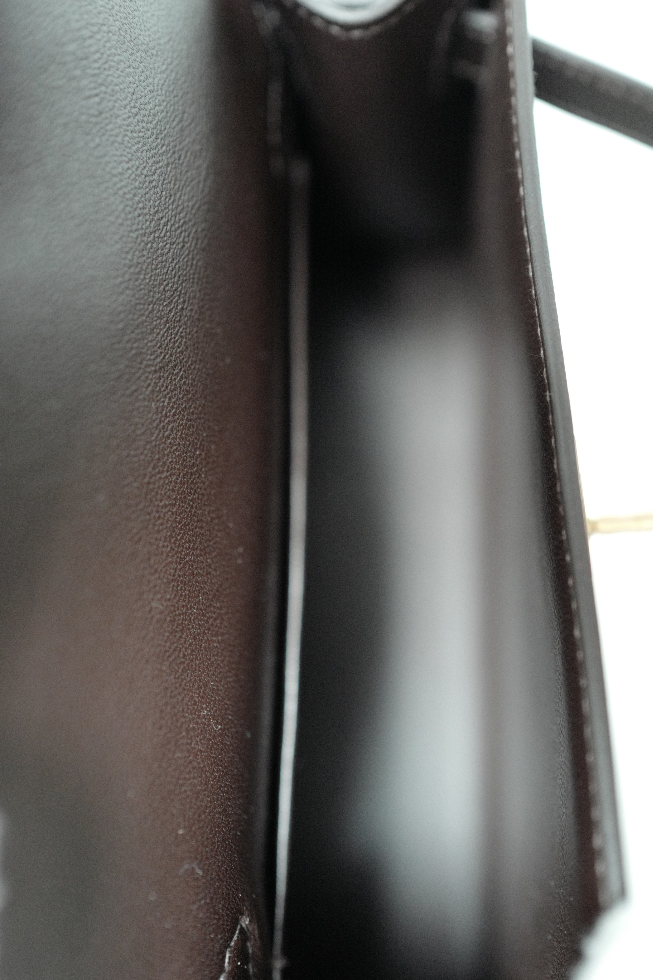 Hermès Mini Kelly 20 Bag in Bai Brun Veau Madame Leather with Permabrass Hardware K Stamp