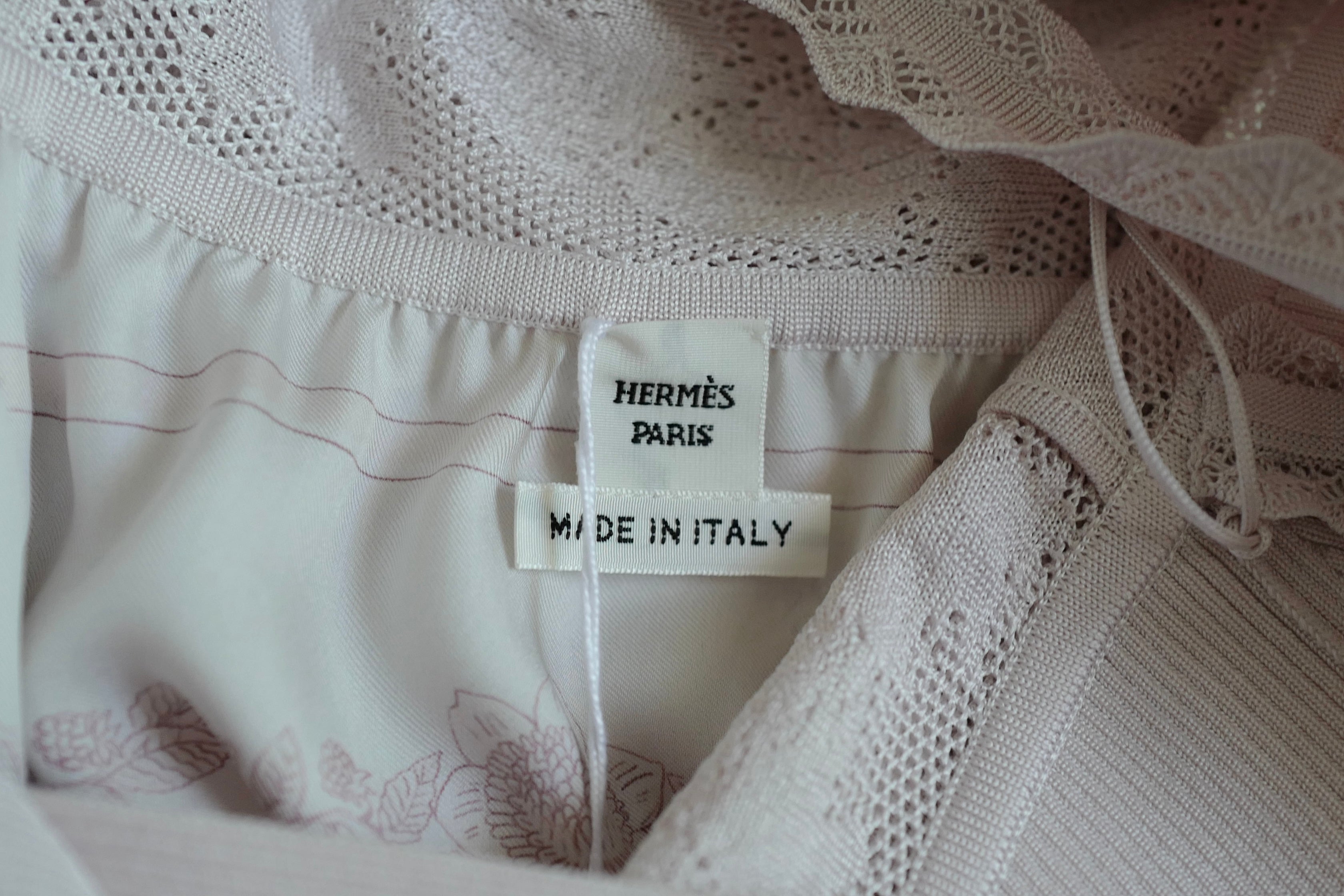 NEW Hermes “Brides de Gala en Fleurs” inspi Twillaine Silk Dress size 36