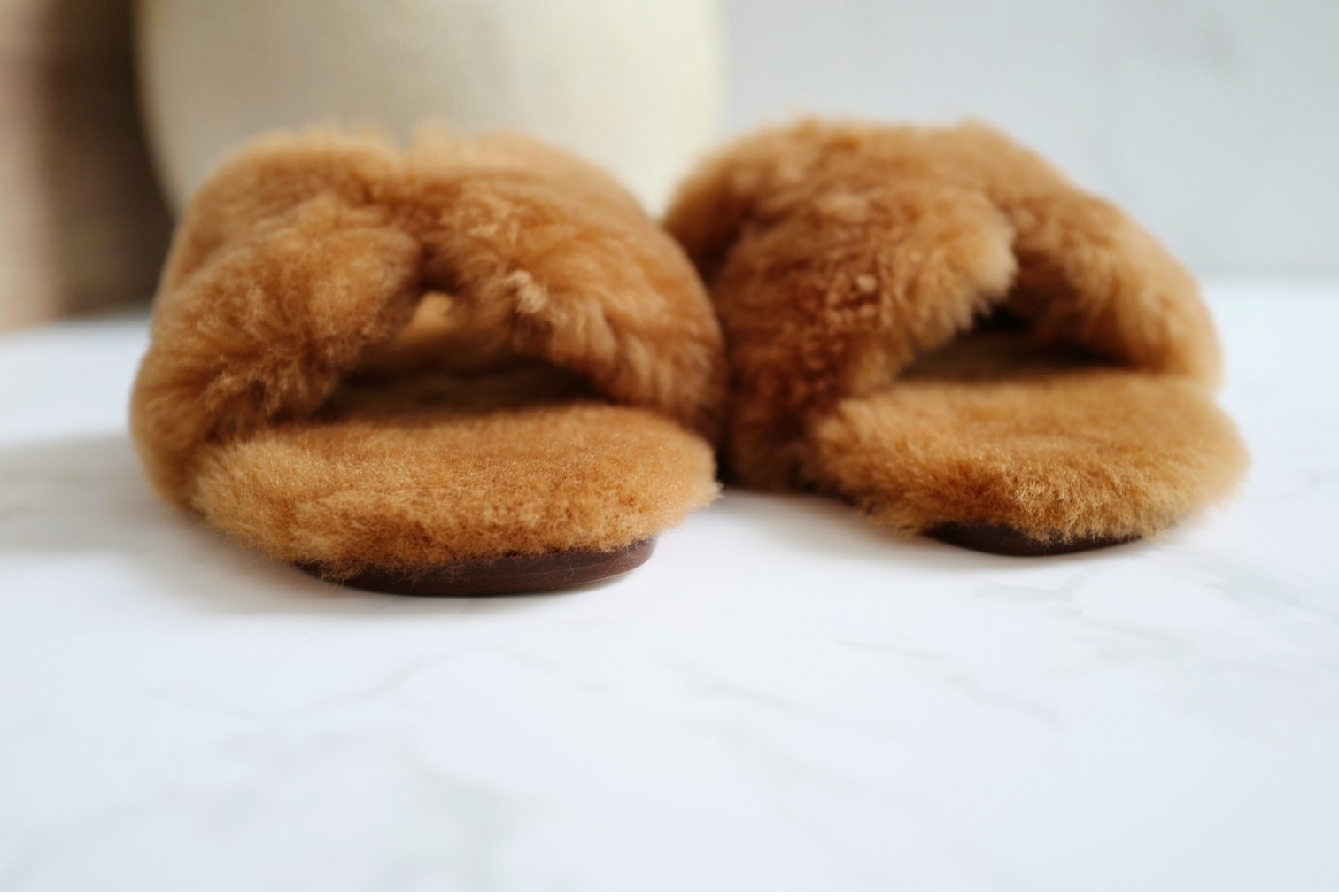 New Hermès Oran Sandal in Sheep Fur Naturel  Size 39