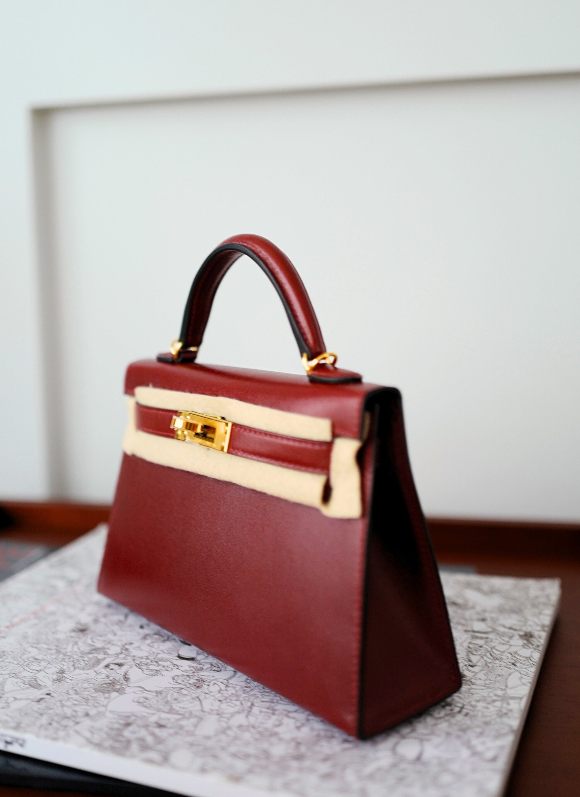 BNIB Hermès Mini Kelly 20 Rouge H Box Calf Leather Gold Hardware K Stamp 2025