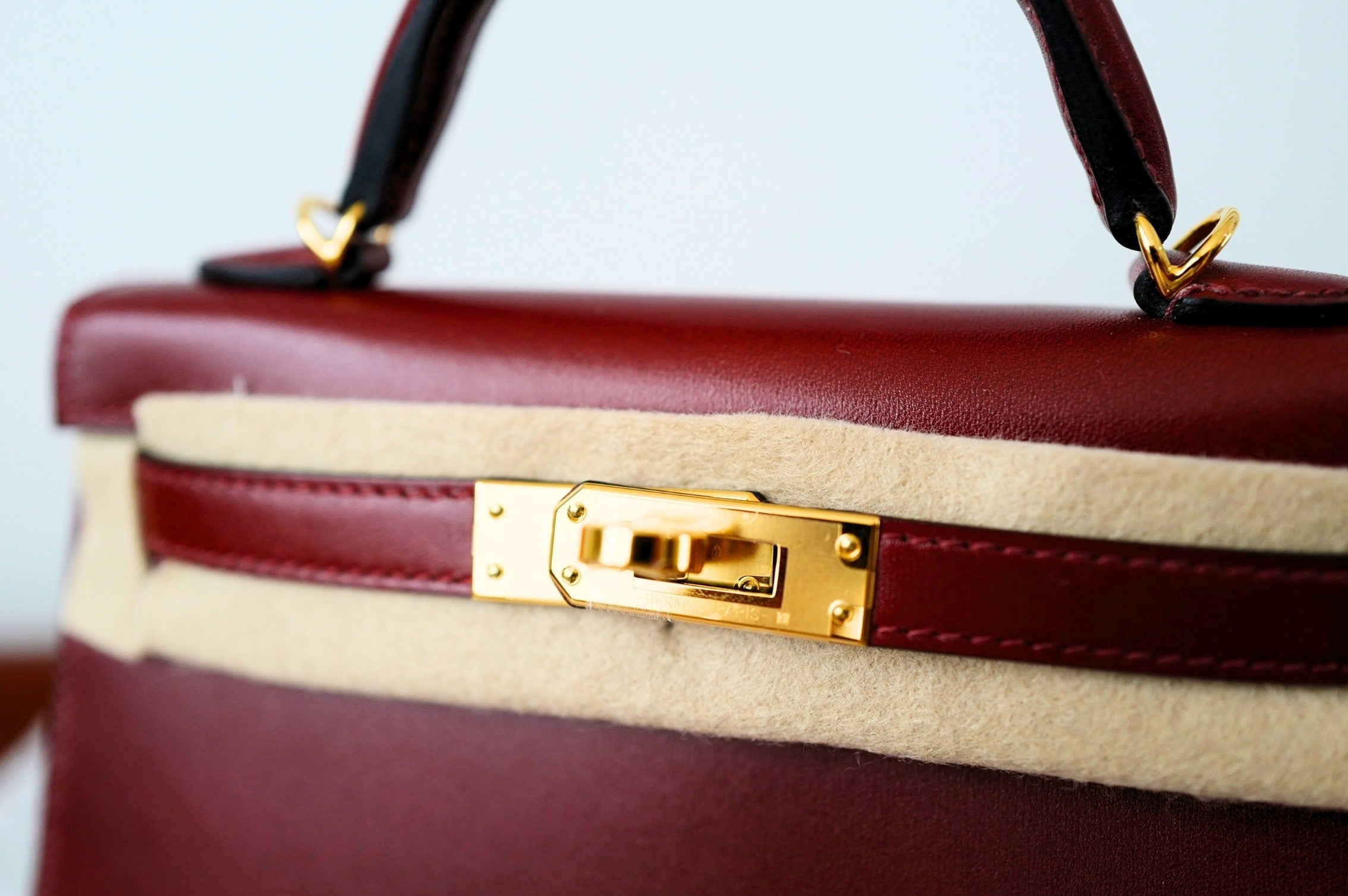 BNIB Hermès Mini Kelly 20 Rouge H Box Calf Leather Gold Hardware K Stamp 2025