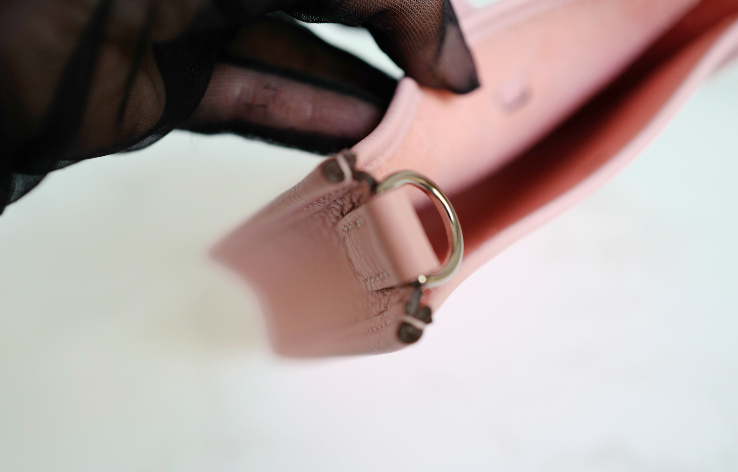 BNIB Hermès Mini Evelyne Bag Rose Sakura Clemence Leather Palladium Hardware