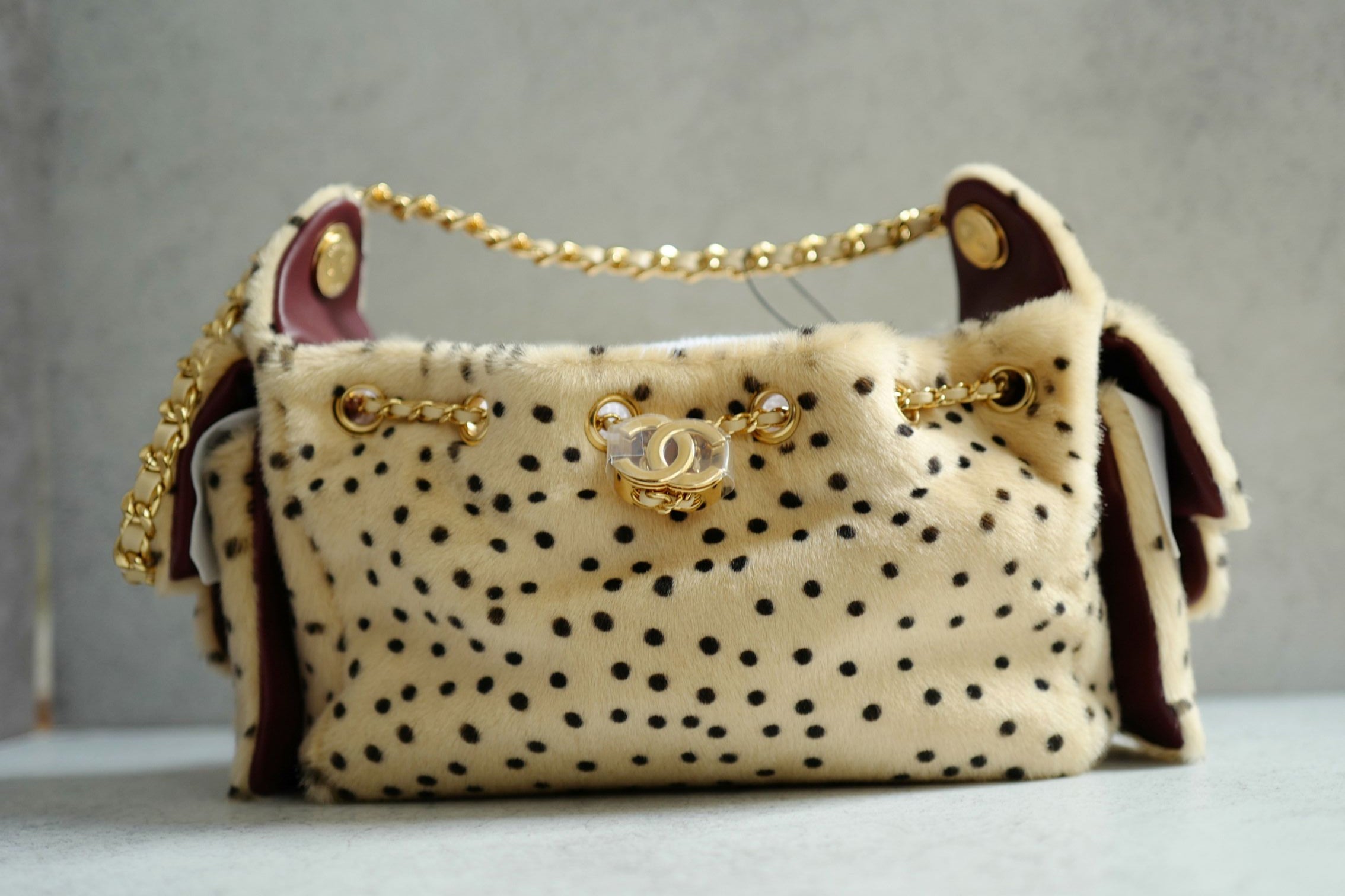 NEW Chanel 26A Mini Hobo Leopard Matthieu Blazy Light Beige & Black GHW