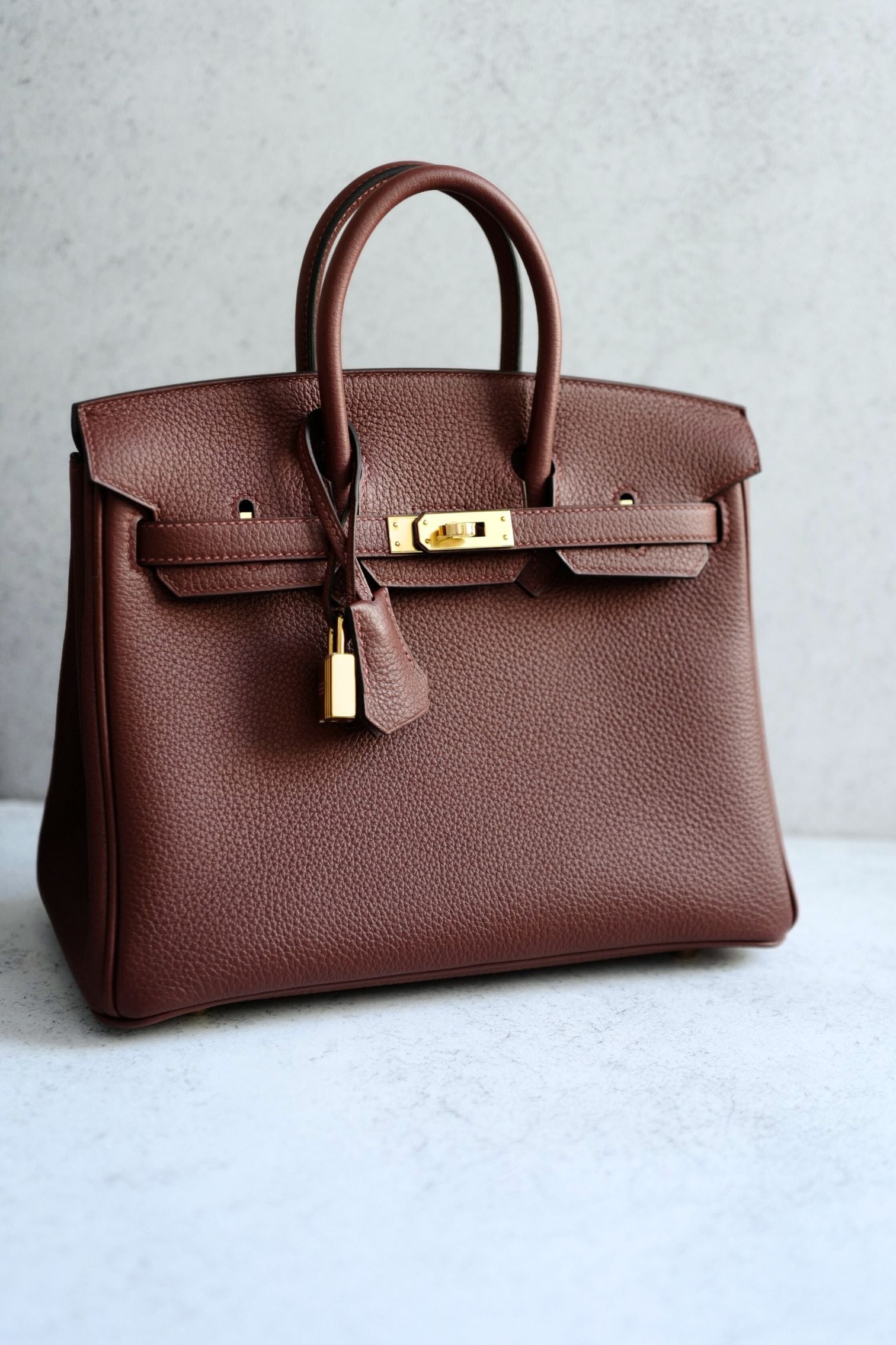 Hermès Birkin 25 Rouge H Togo Leather Gold Hardware K Stamp 2025