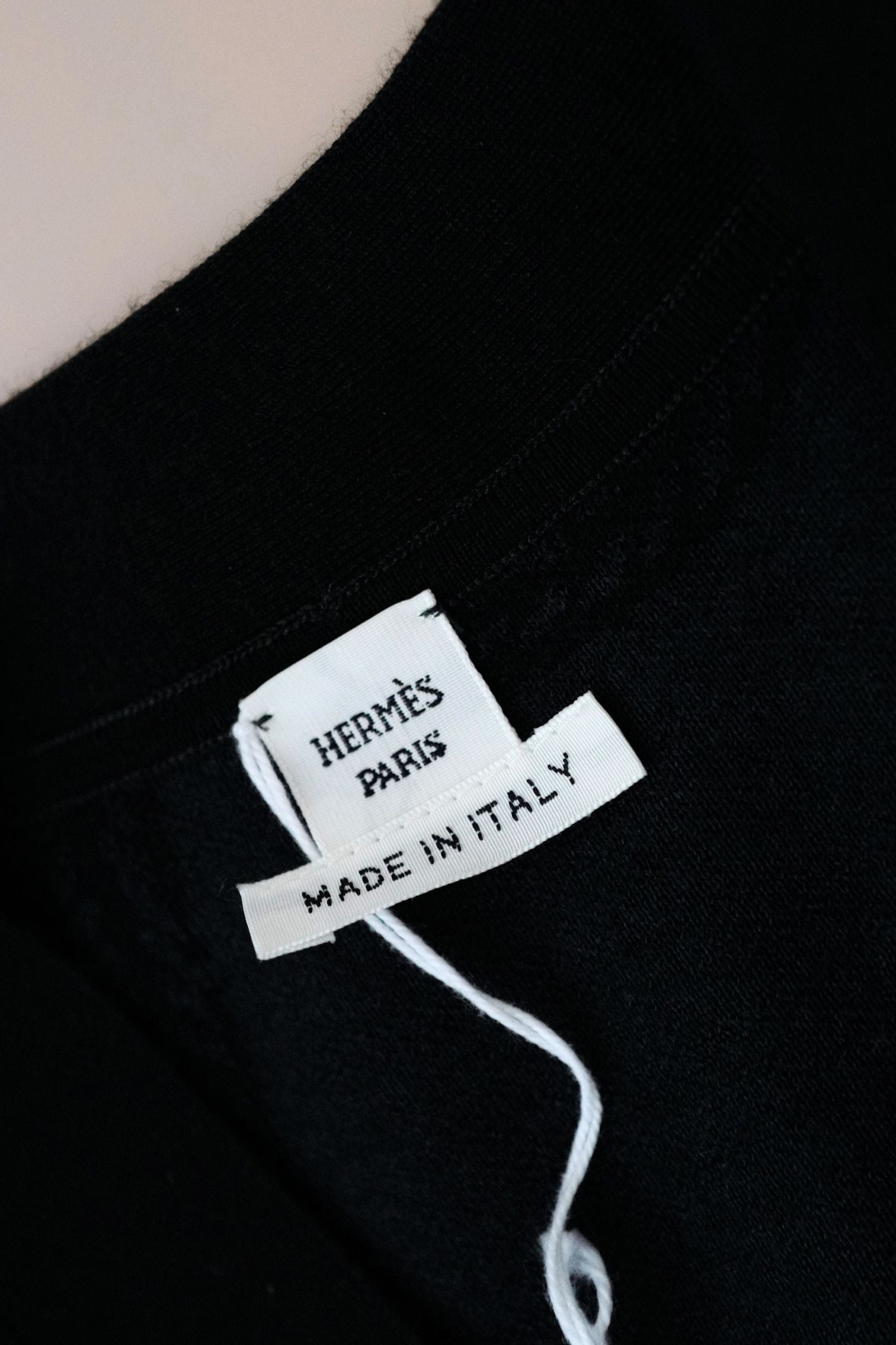 Hermès Palefroi Double Face Knit Cardigan Noir Cashmere Silk Size 36