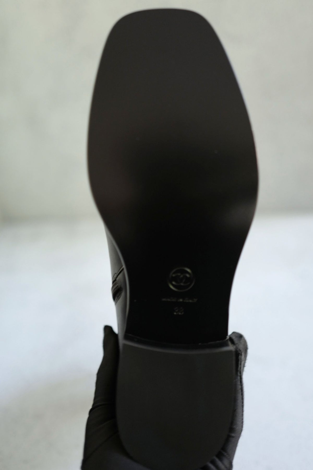 BNIB Chanel 26K Short Boots Black Calfskin Leather Size 38