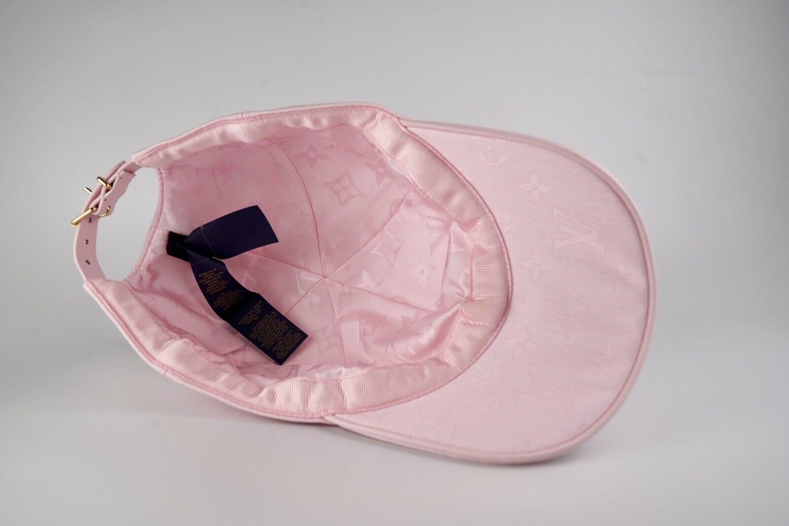 Louis Vuitton “LV” Iconic Cap Light Pink With Gold LV Logo NEW