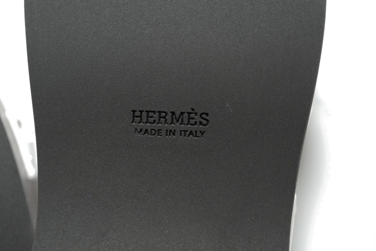 BNIB HERMÈS Kos Veau Women's Clog Blanc/white - Size 37