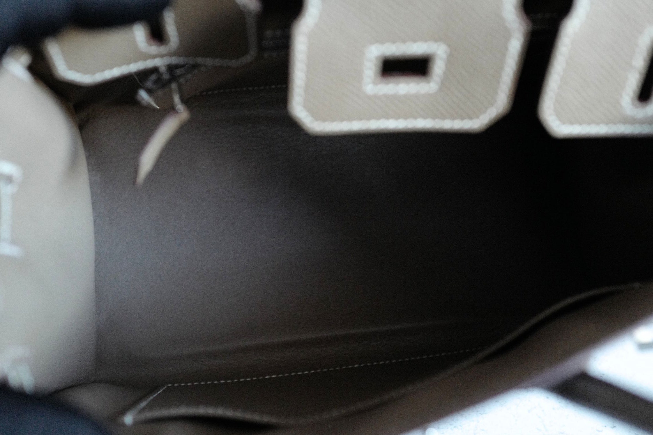 Hermès Birkin 25 Etoupe Epsom Sellier Palladium Hardware