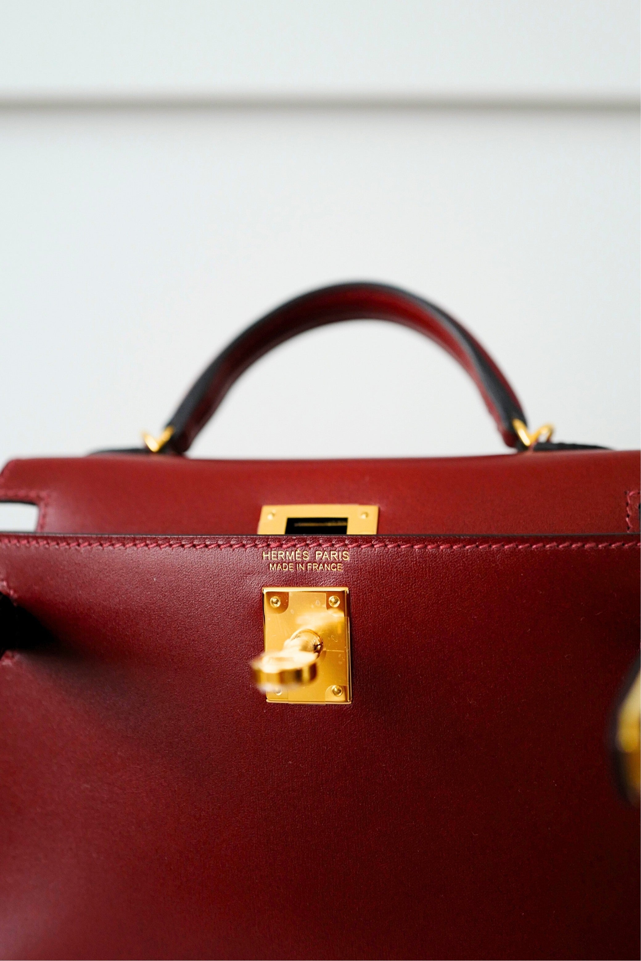 BNIB Hermès Mini Kelly 20 Rouge H Box Calf Leather Gold Hardware K Stamp 2025