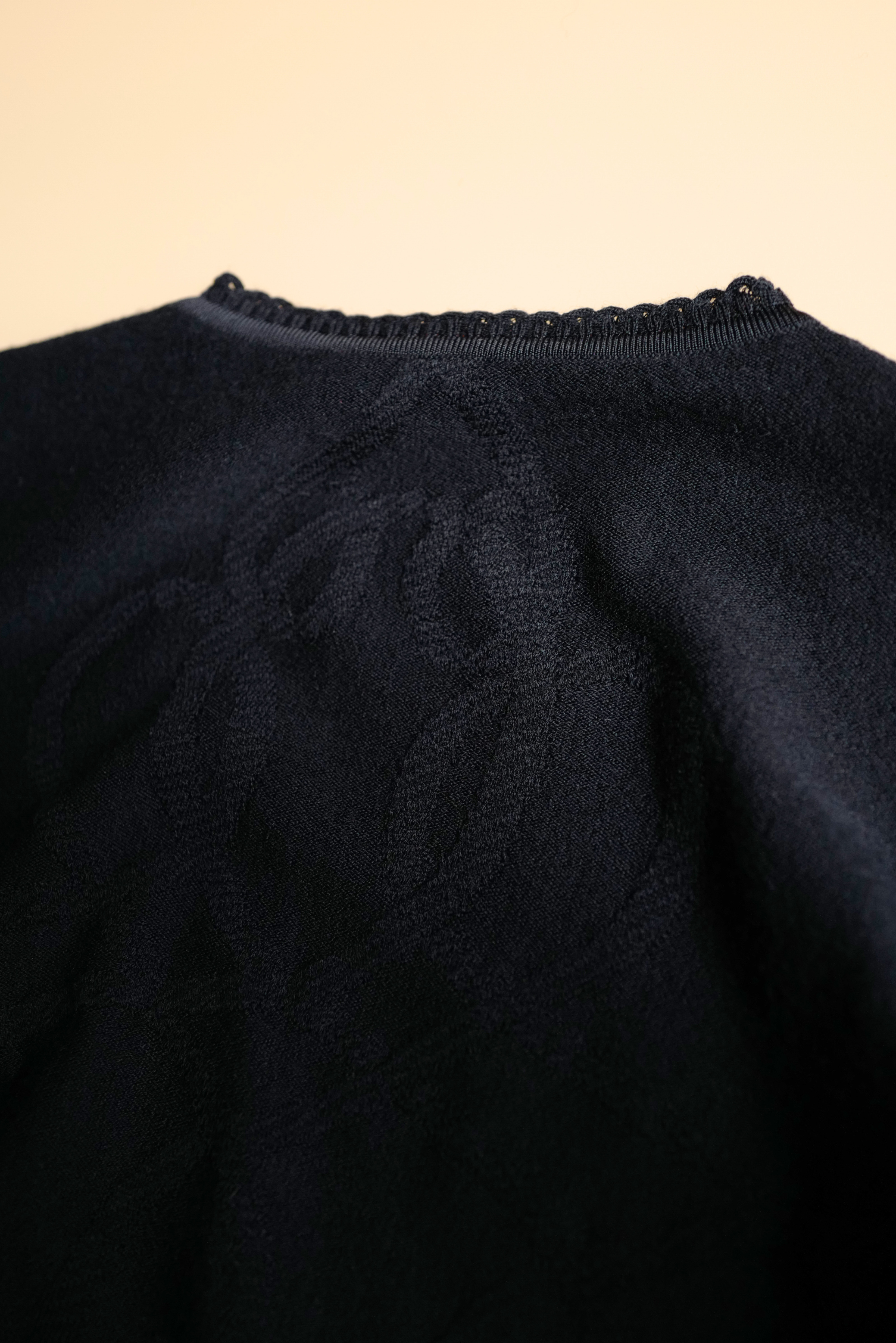 NEW Hermès “Palefroi Remix” Light Knit Long Sleeve Sweater Noir Black Size 36