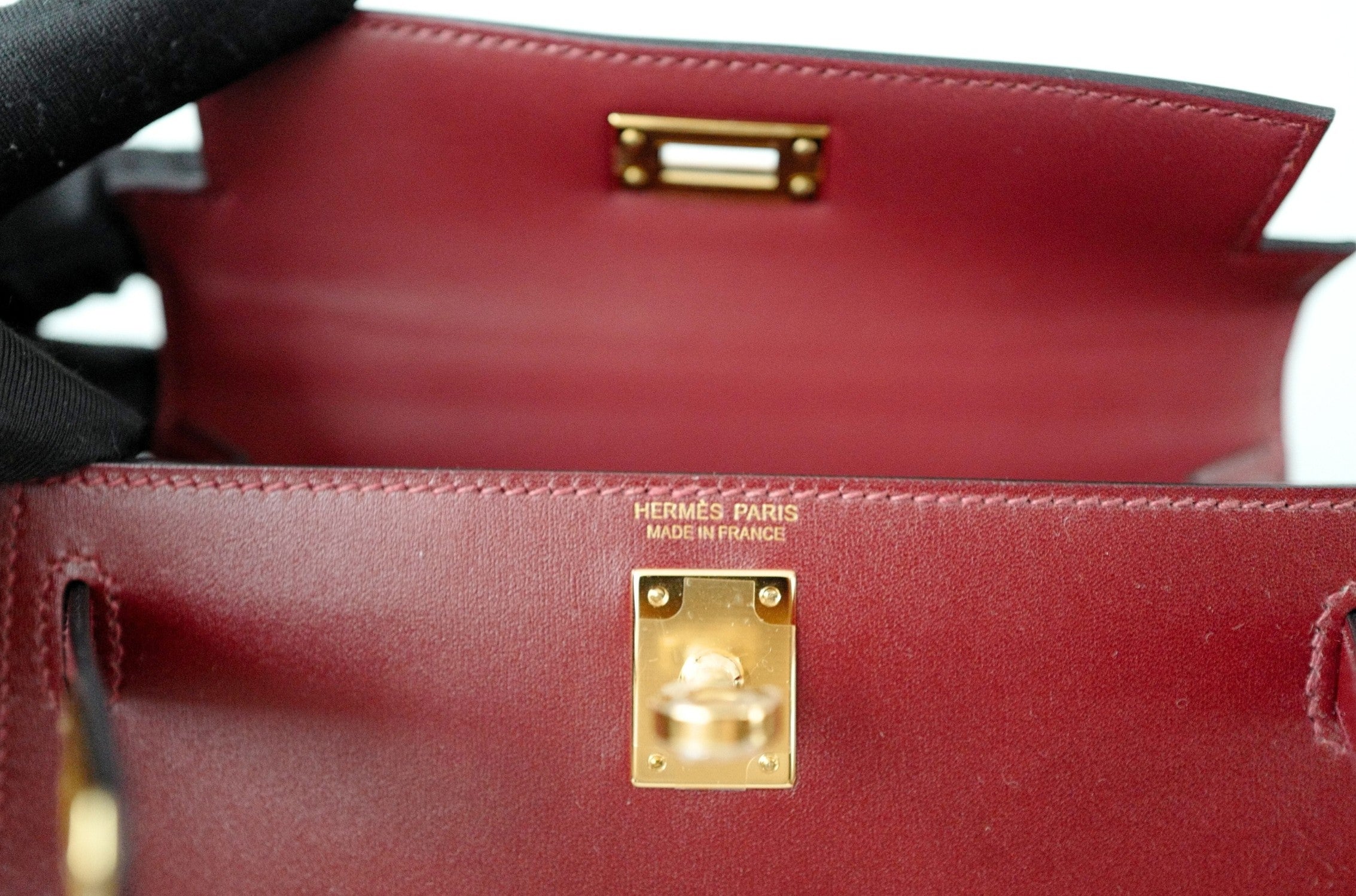 BNIB Hermès Mini Kelly 20 Rouge H Box Calf Leather Gold Hardware K Stamp 2025