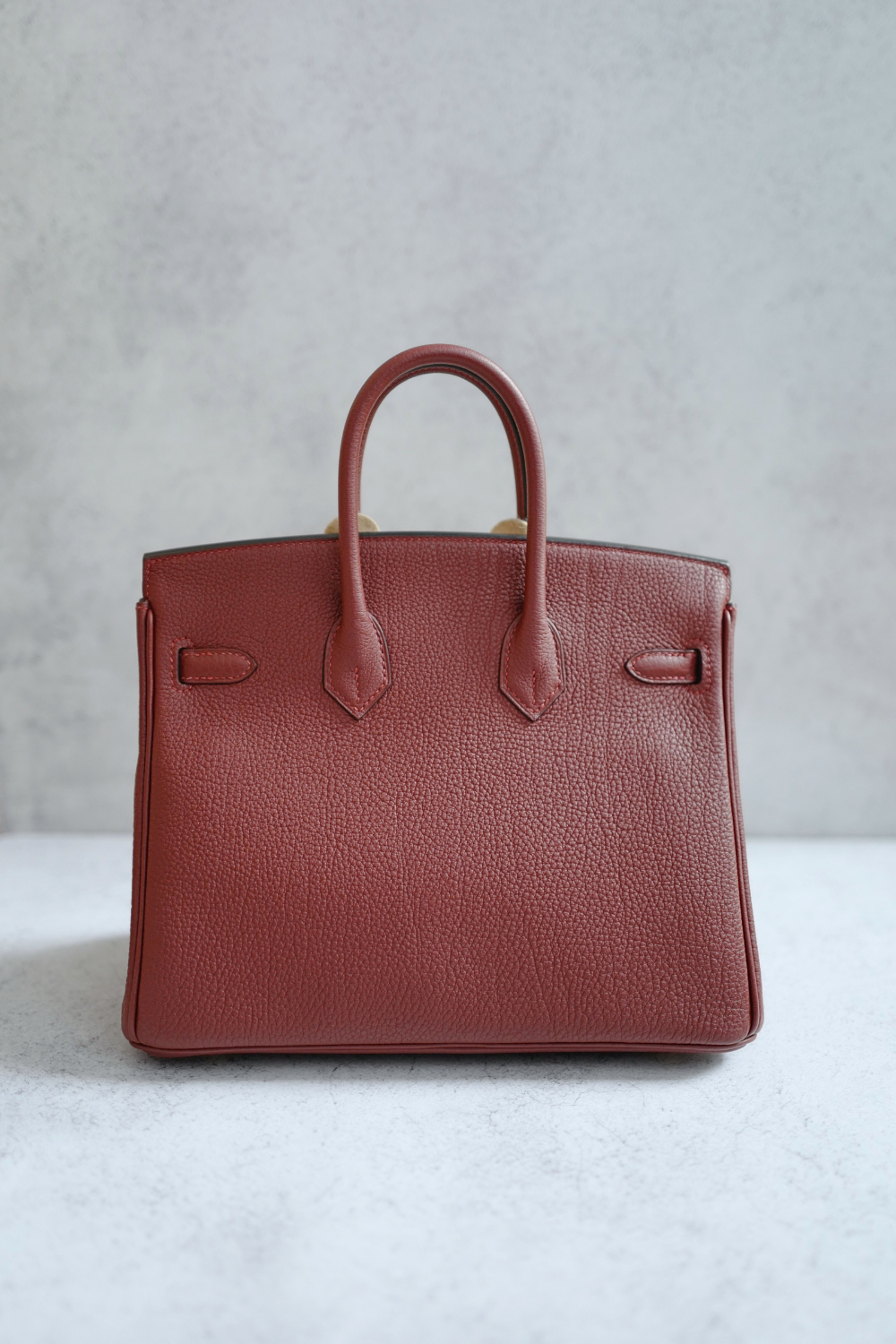 Hermes Birkin 25 Rouge H Togo Gold Hardware Complete W Stamp 2024